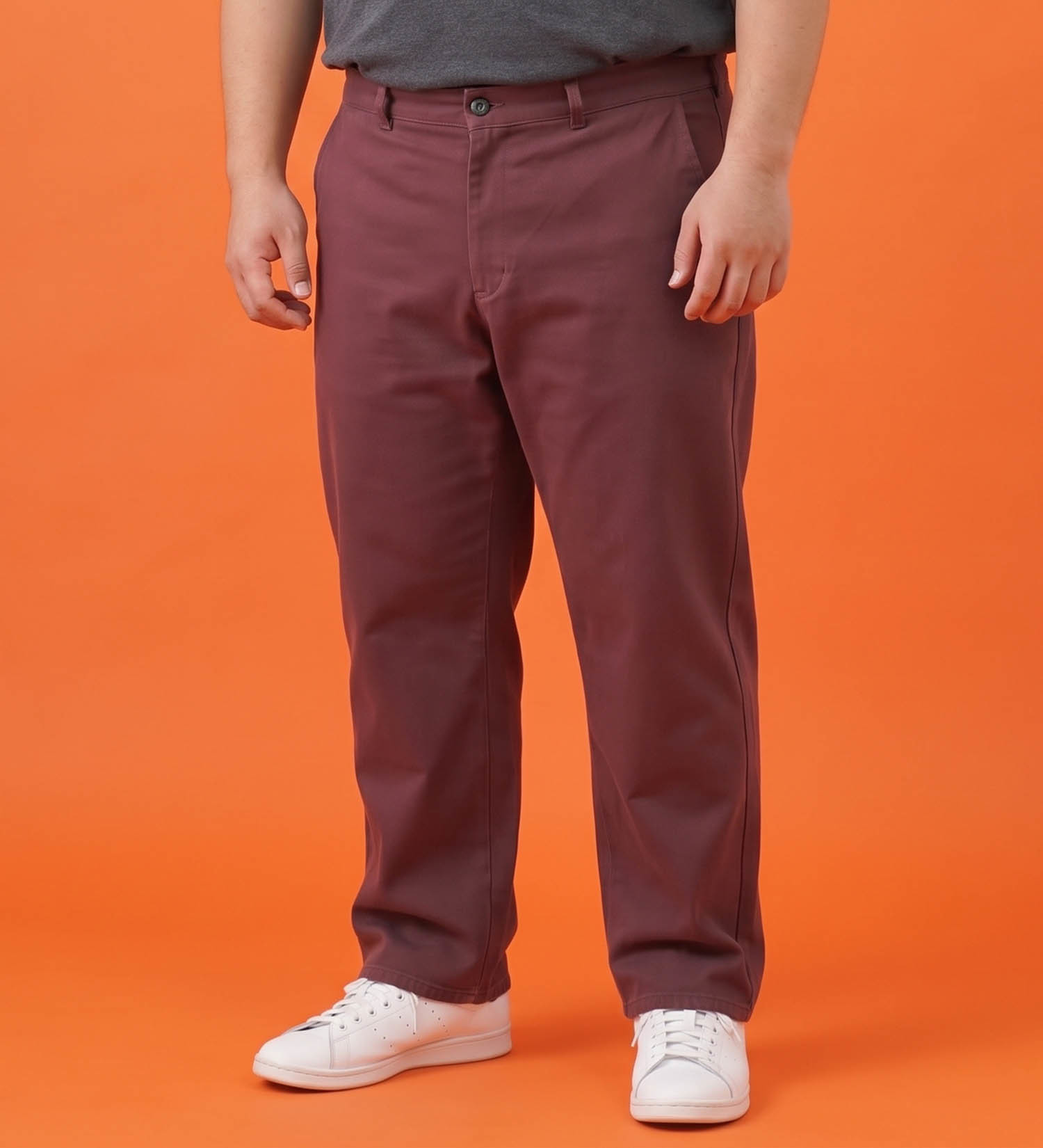 EDWIN(エドウイン)の【試着対象】【大きいサイズ】WILDFIRE ジャージーズ チノ ルーズテーパードパンツ【暖/冬用】|パンツ/チノパンツ/メンズ|ワイン