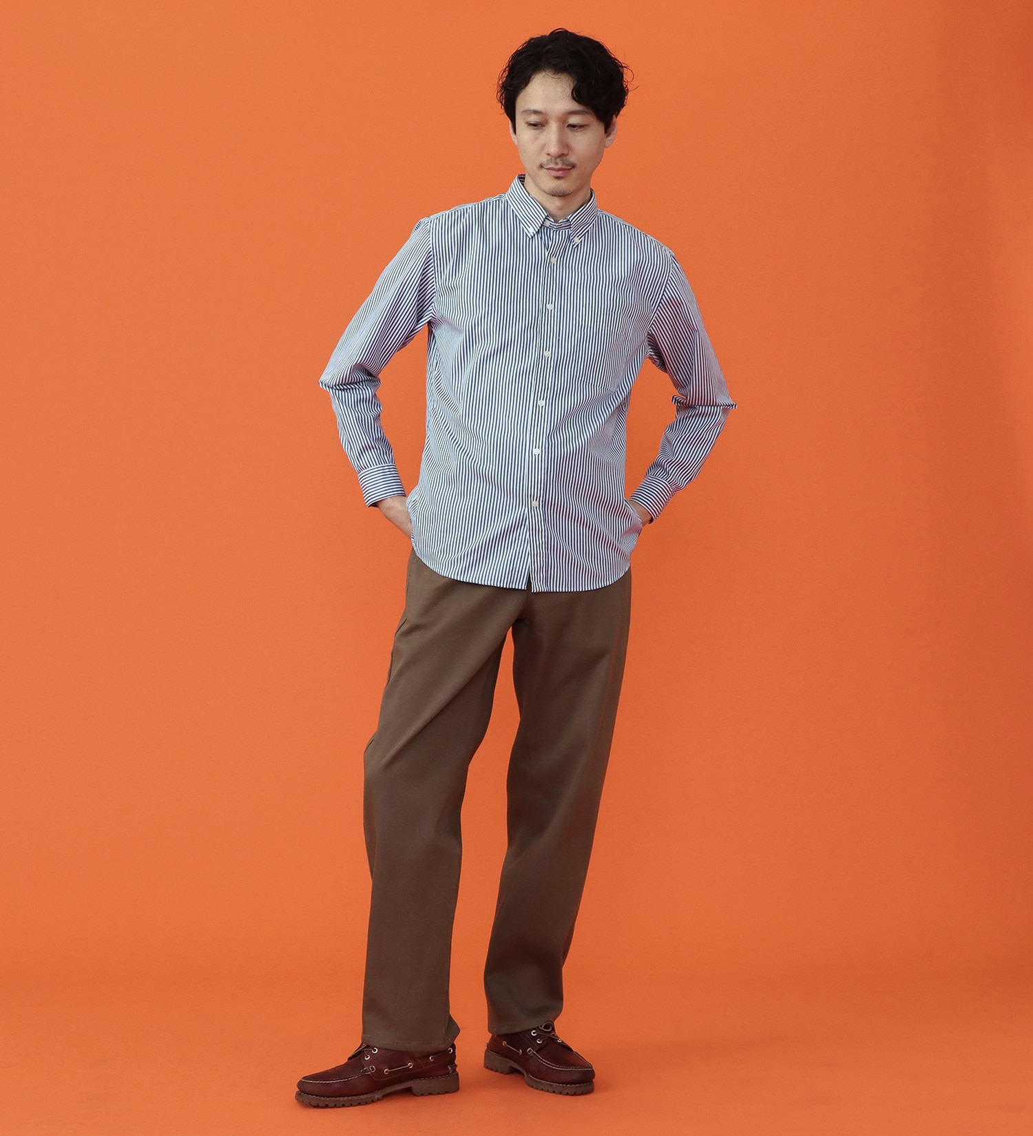 EDWIN(エドウイン)の【予約P】WILDFIRE ジャージーズチノ ルーズテーパードデニムパンツ【暖/冬用】|パンツ/チノパンツ/メンズ|ダークブラウン