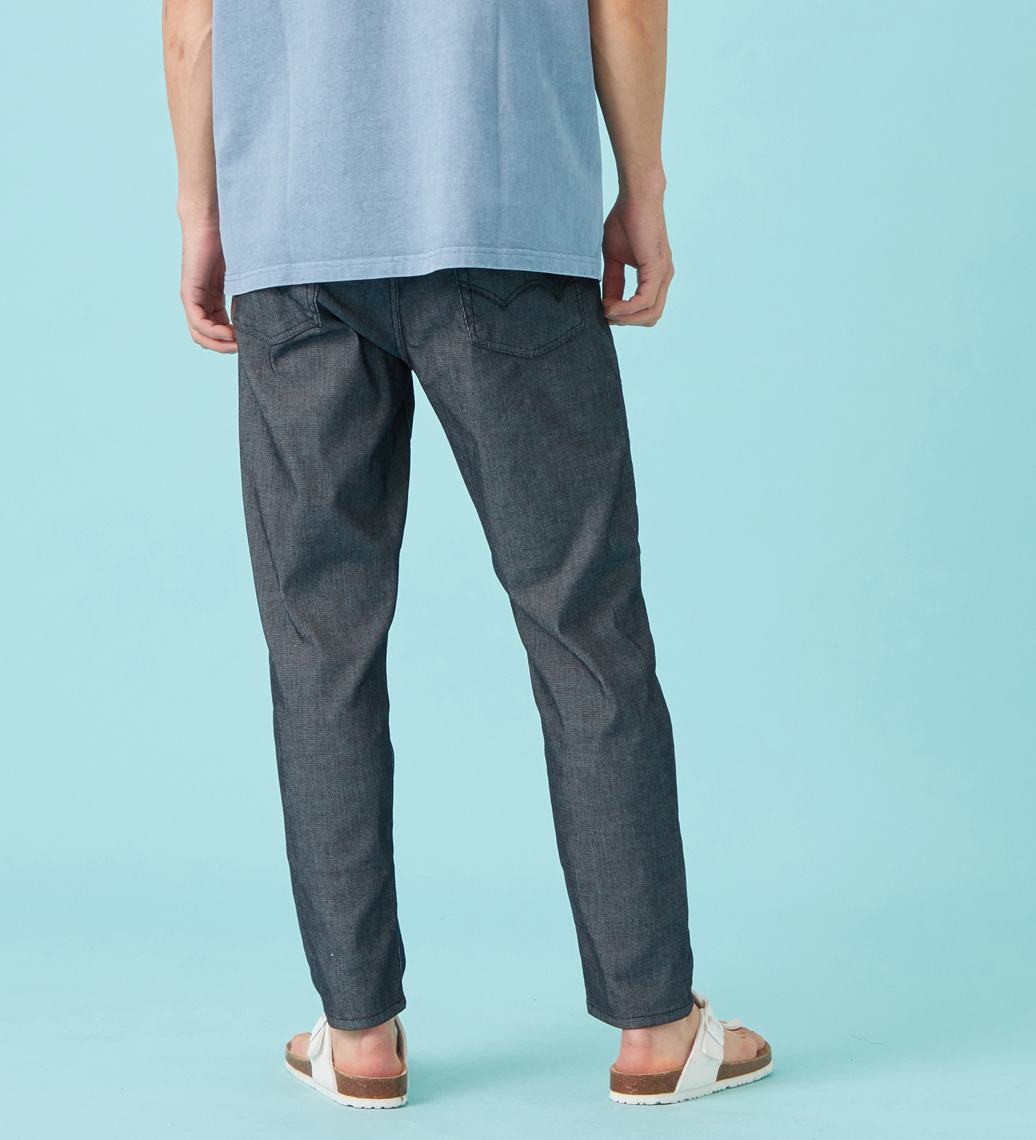 EDWIN(エドウイン)の【予約P】【大きいサイズ】【涼】ジャージーズ COOL テーパード デニムイージーパンツ ストレッチ ドライタッチ 速乾|パンツ/パンツ/メンズ|ネイビー