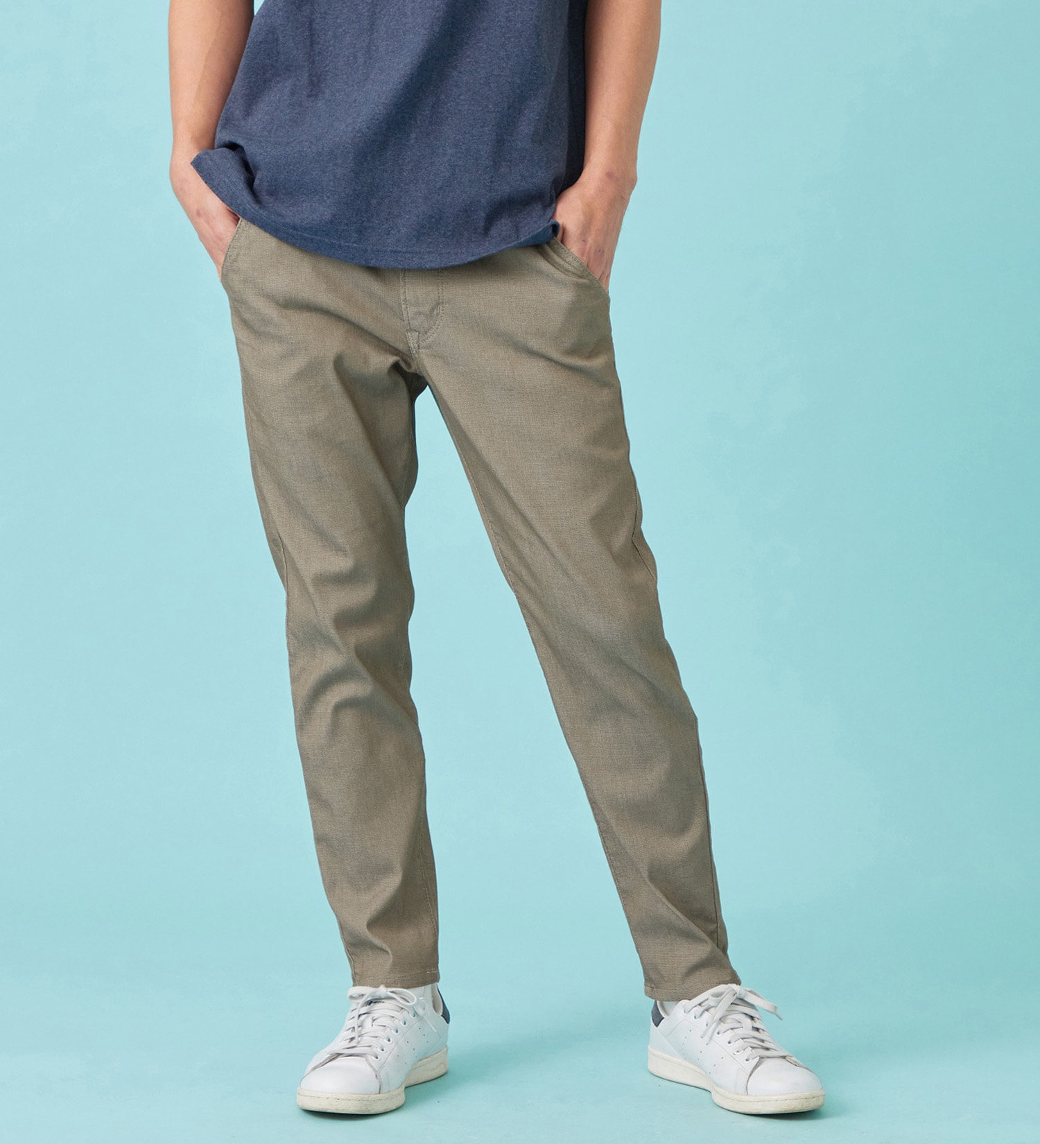 EDWIN(エドウイン)の【予約P】【大きいサイズ】【涼】ジャージーズ COOL テーパード デニムイージーパンツ ストレッチ ドライタッチ 速乾|パンツ/パンツ/メンズ|ブラウン