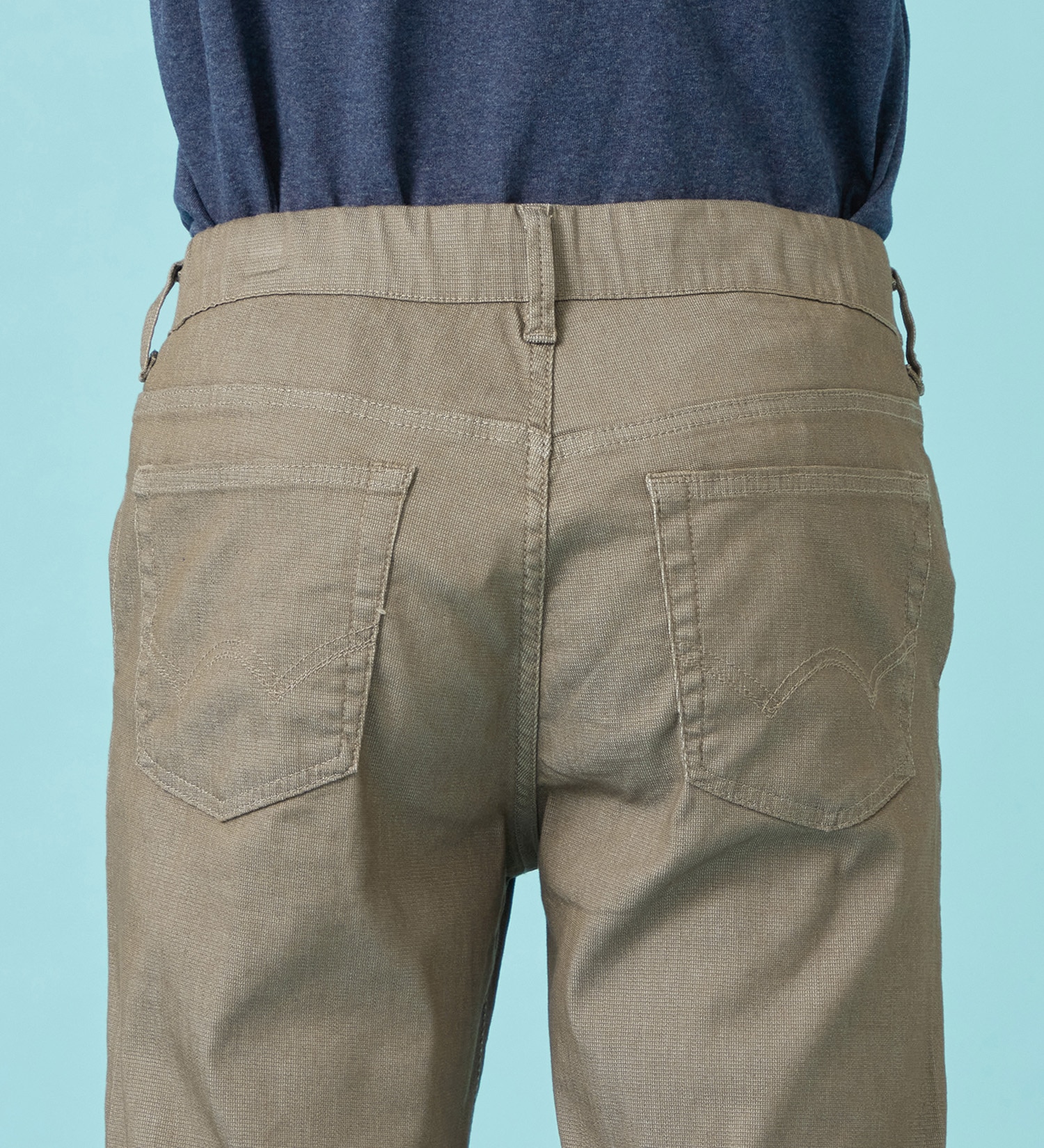 EDWIN(エドウイン)の【予約P】【大きいサイズ】【涼】ジャージーズ COOL テーパード デニムイージーパンツ ストレッチ ドライタッチ 速乾|パンツ/パンツ/メンズ|ブラウン