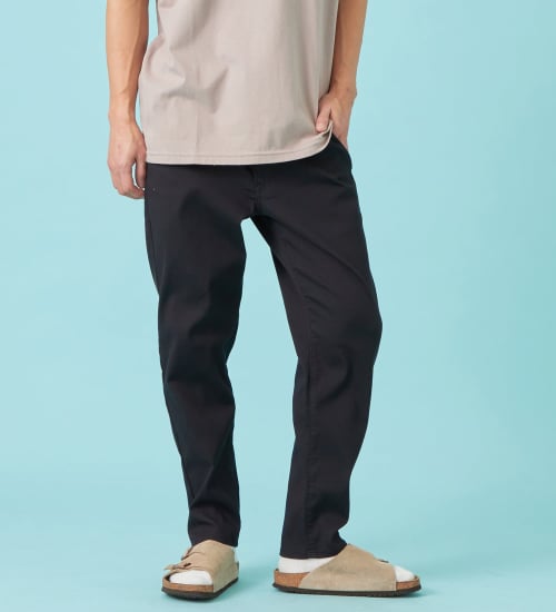 EDWIN(エドウイン)の【予約P】【大きいサイズ】【涼】ジャージーズ COOL テーパード デニムイージーパンツ ストレッチ ドライタッチ 速乾|パンツ/パンツ/メンズ|ブラック