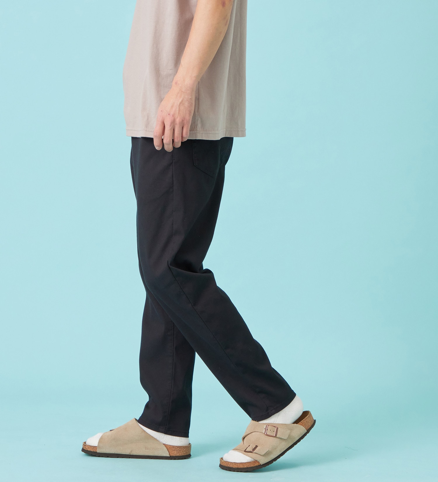 EDWIN(エドウイン)の【予約P】【大きいサイズ】【涼】ジャージーズ COOL テーパード デニムイージーパンツ ストレッチ ドライタッチ 速乾|パンツ/パンツ/メンズ|ブラック