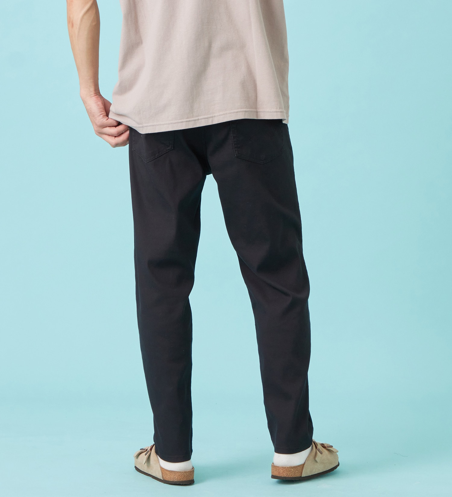 EDWIN(エドウイン)の【予約P】【大きいサイズ】【涼】ジャージーズ COOL テーパード デニムイージーパンツ ストレッチ ドライタッチ 速乾|パンツ/パンツ/メンズ|ブラック