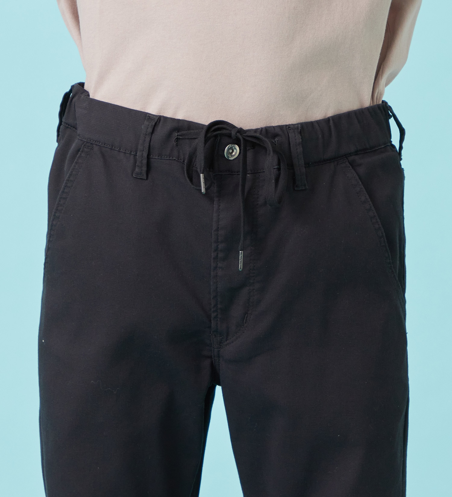 EDWIN(エドウイン)の【予約P】【大きいサイズ】【涼】ジャージーズ COOL テーパード デニムイージーパンツ ストレッチ ドライタッチ 速乾|パンツ/パンツ/メンズ|ブラック