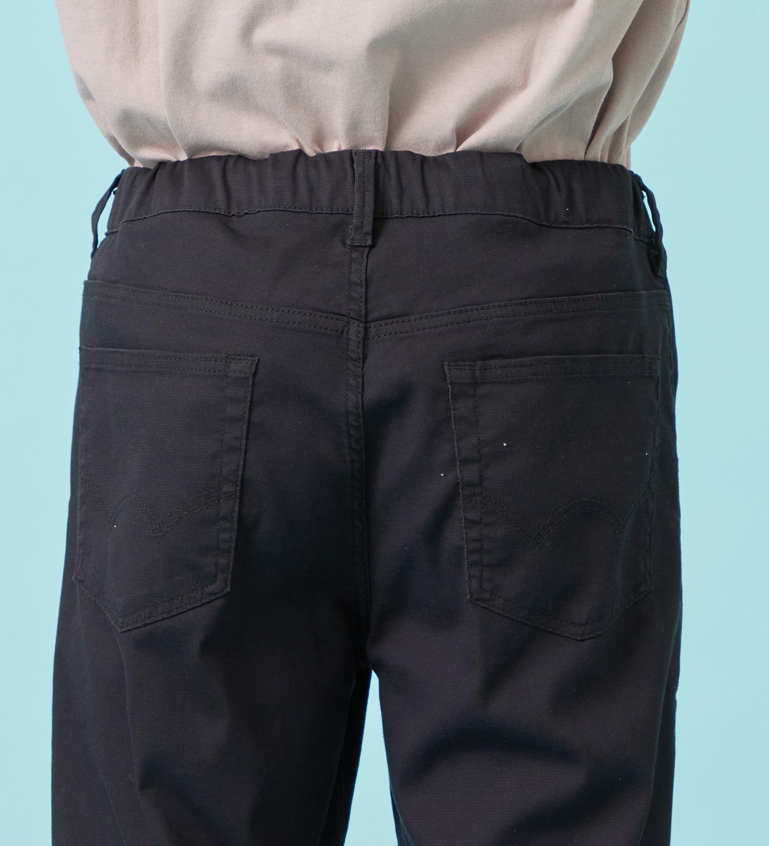 EDWIN(エドウイン)の【予約P】【大きいサイズ】【涼】ジャージーズ COOL テーパード デニムイージーパンツ ストレッチ ドライタッチ 速乾|パンツ/パンツ/メンズ|ブラック