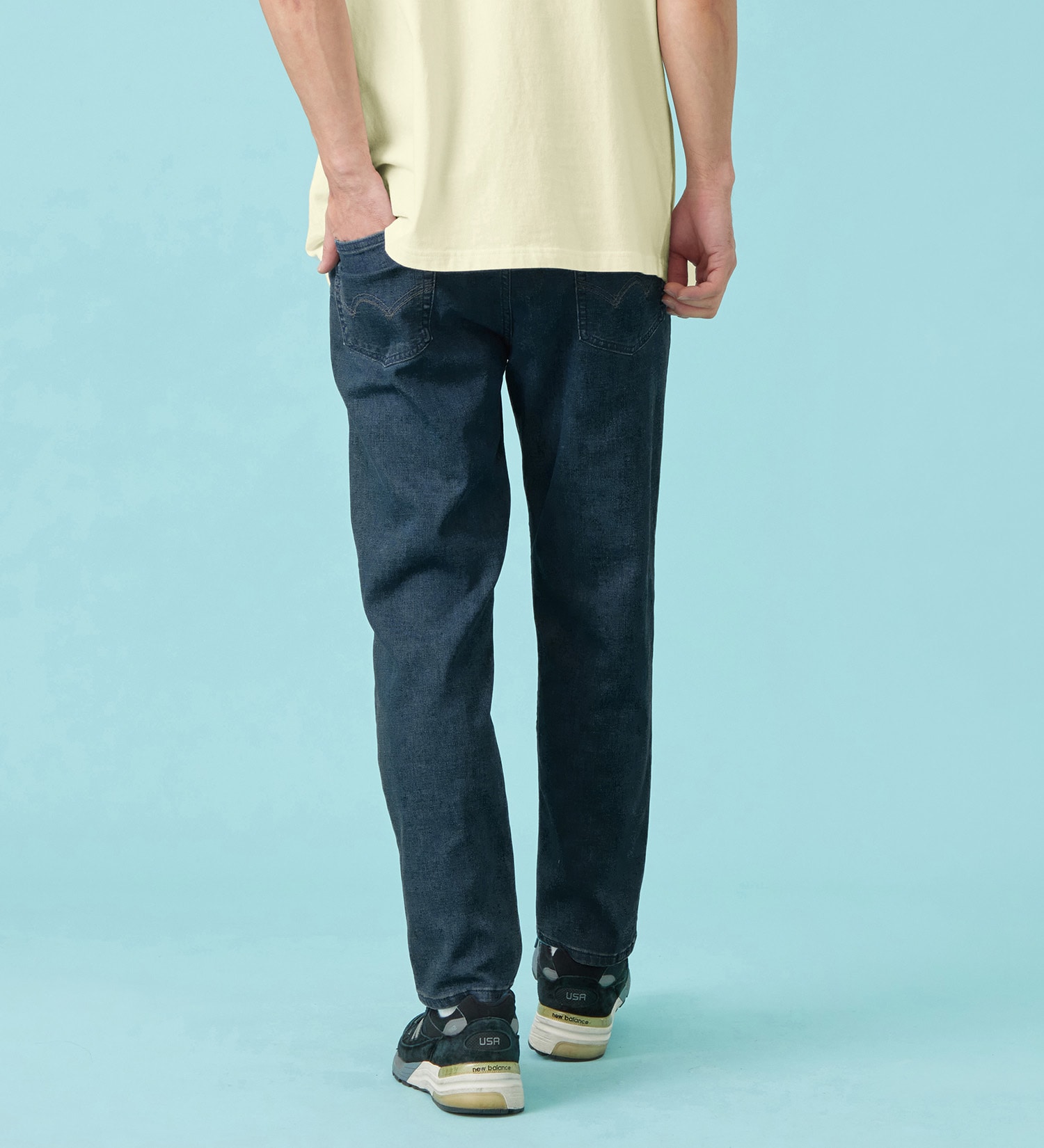 EDWIN(エドウイン)の【予約P】【大きいサイズ】【涼】ジャージーズ COOL テーパード デニムイージーパンツ ストレッチ ドライタッチ 速乾|パンツ/パンツ/メンズ|濃色ブルー