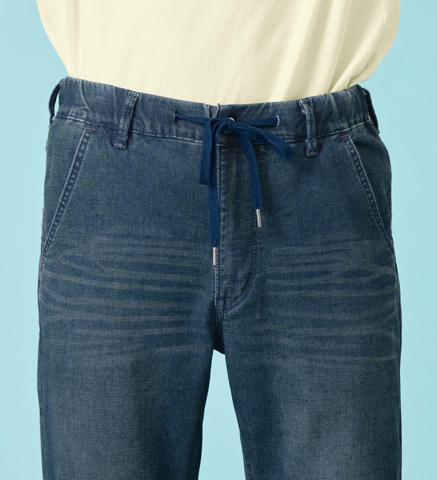 EDWIN(エドウイン)の【予約P】【大きいサイズ】【涼】ジャージーズ COOL テーパード デニムイージーパンツ ストレッチ ドライタッチ 速乾|パンツ/パンツ/メンズ|濃色ブルー