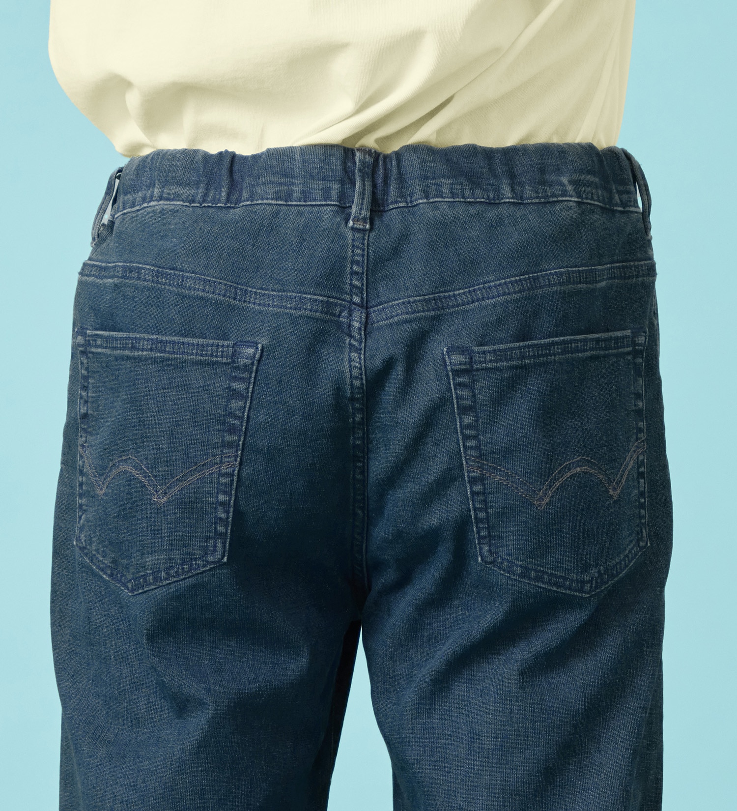 EDWIN(エドウイン)の【予約P】【大きいサイズ】【涼】ジャージーズ COOL テーパード デニムイージーパンツ ストレッチ ドライタッチ 速乾|パンツ/パンツ/メンズ|濃色ブルー