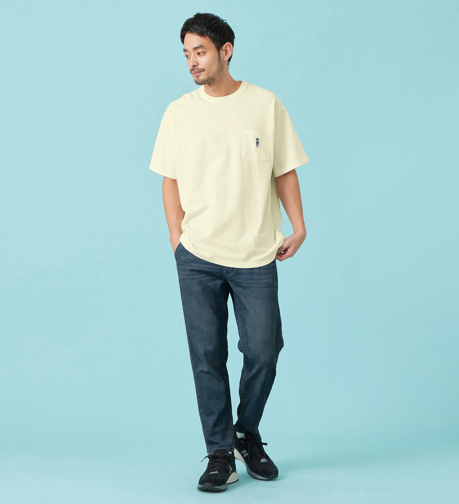 EDWIN(エドウイン)の【予約P】【大きいサイズ】【涼】ジャージーズ COOL テーパード デニムイージーパンツ ストレッチ ドライタッチ 速乾|パンツ/パンツ/メンズ|濃色ブルー