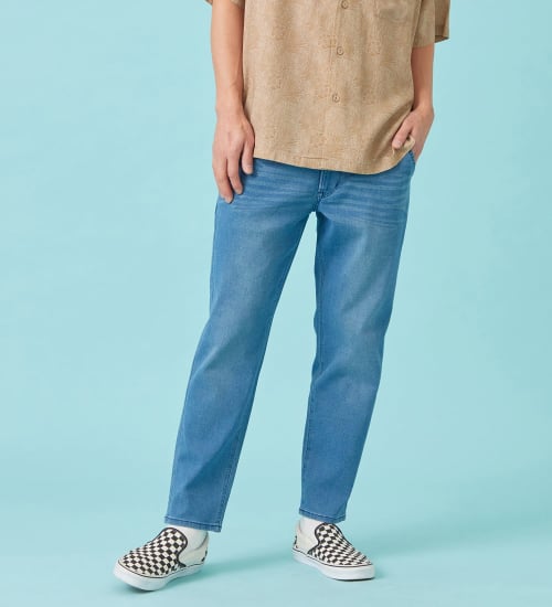 EDWIN(エドウイン)の【予約P】【大きいサイズ】【涼】ジャージーズ COOL テーパード デニムイージーパンツ ストレッチ ドライタッチ 速乾|パンツ/パンツ/メンズ|淡色ブルー