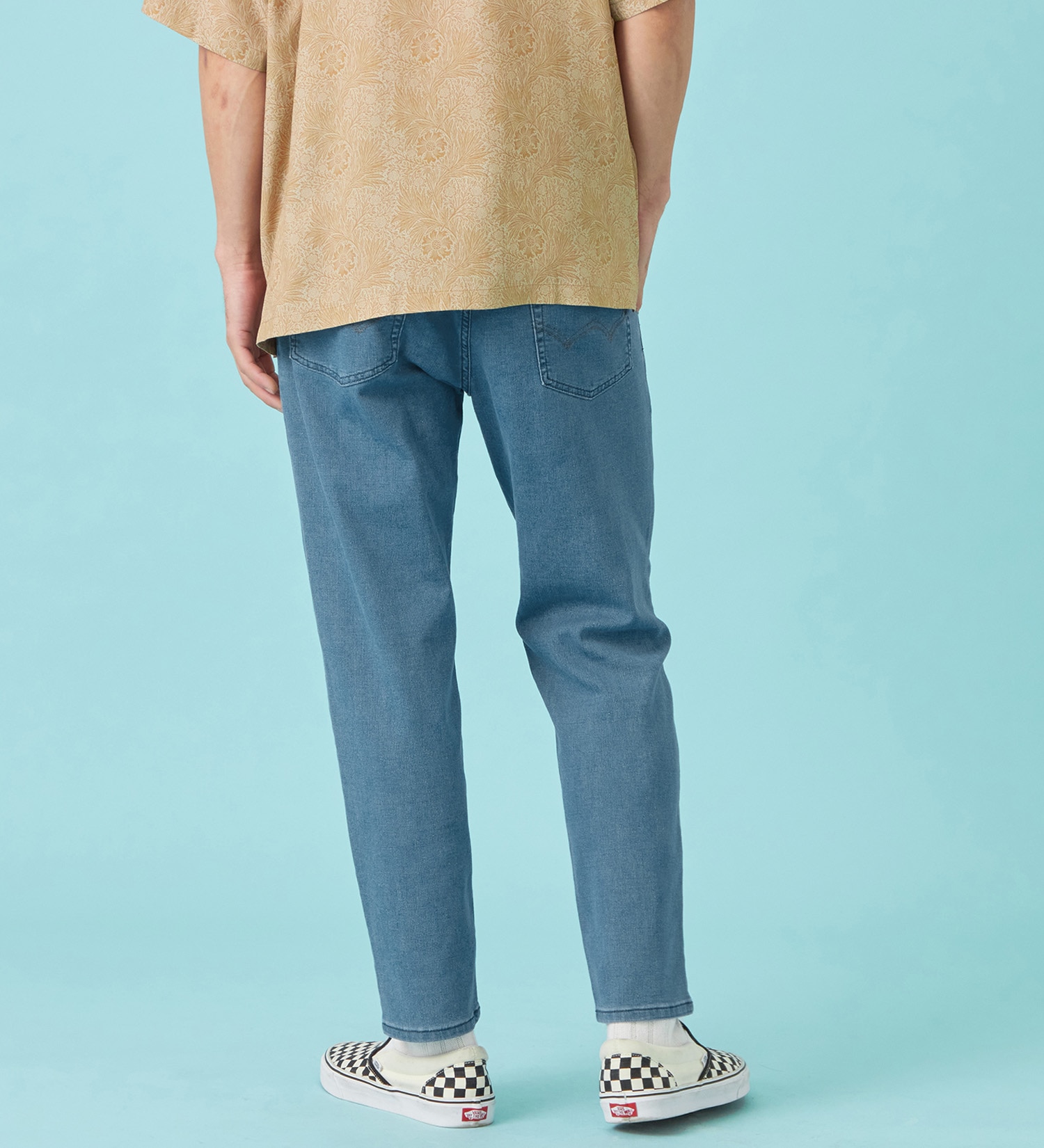 EDWIN(エドウイン)の【予約P】【大きいサイズ】【涼】ジャージーズ COOL テーパード デニムイージーパンツ ストレッチ ドライタッチ 速乾|パンツ/パンツ/メンズ|淡色ブルー