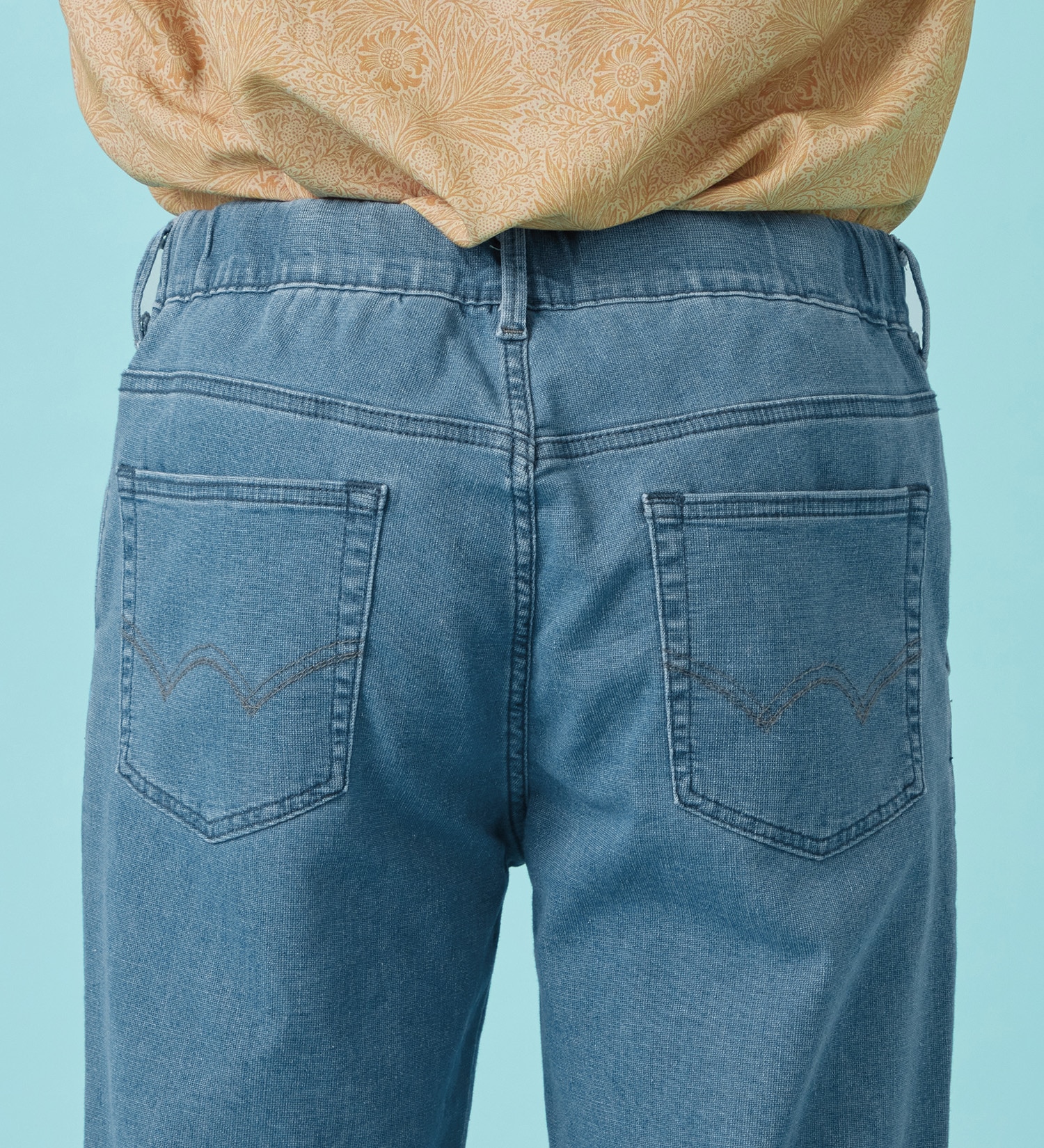 EDWIN(エドウイン)の【予約P】【大きいサイズ】【涼】ジャージーズ COOL テーパード デニムイージーパンツ ストレッチ ドライタッチ 速乾|パンツ/パンツ/メンズ|淡色ブルー