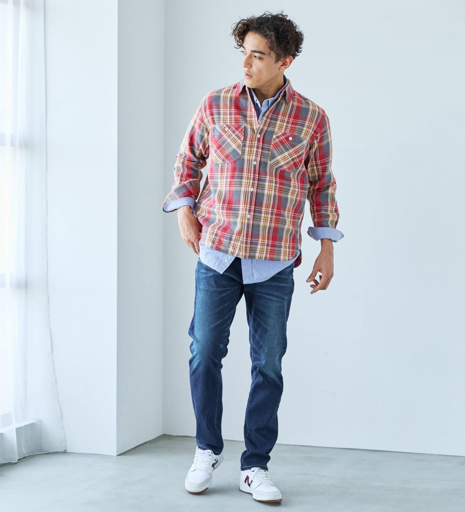EDWIN(エドウイン)の【裾上げ無料】ジャージーズ レギュラーストレートパンツ 【スタンダードモデル】|パンツ/パンツ/メンズ|濃色ブルー