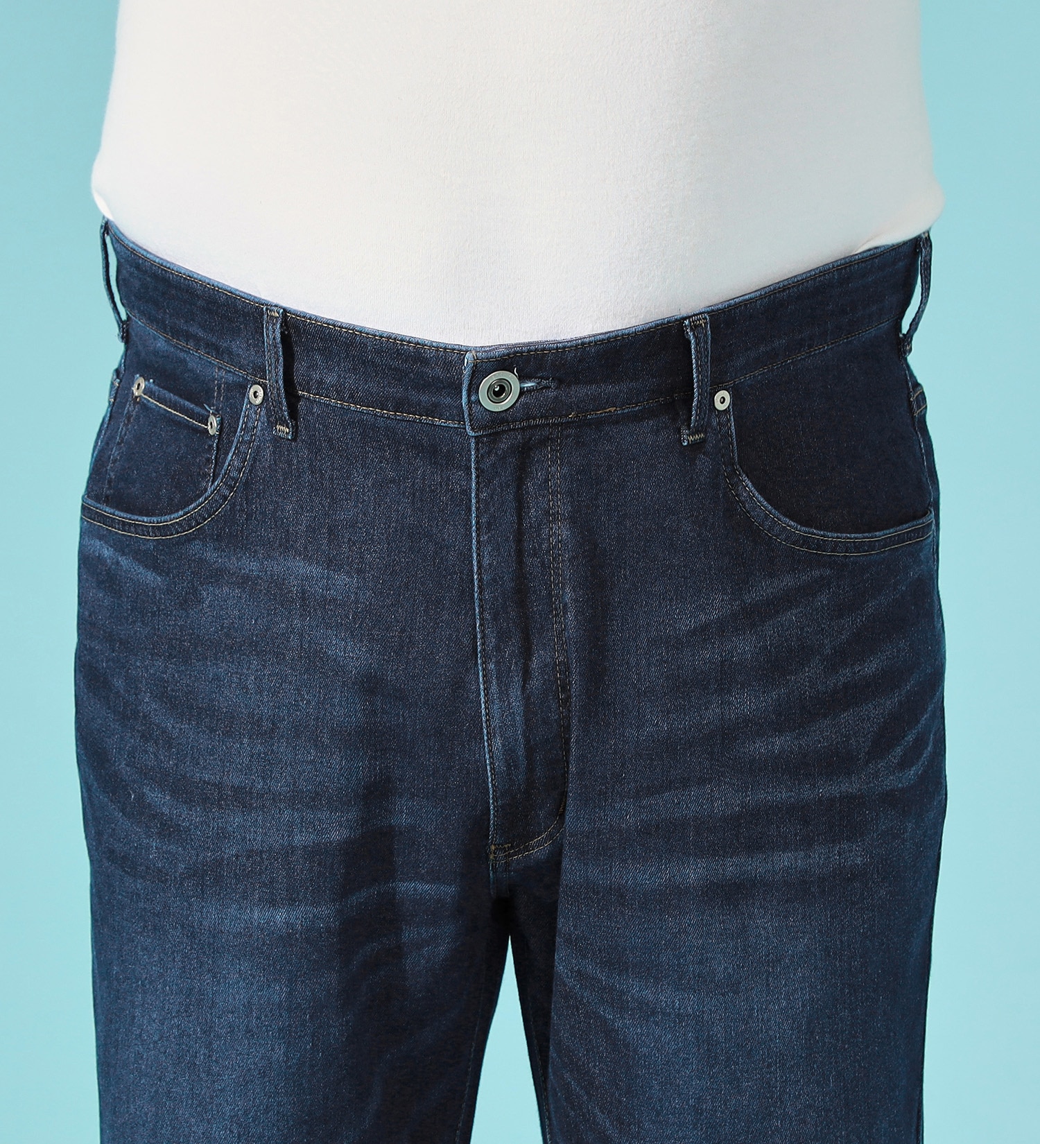 EDWIN(エドウイン)の【FINAL SALE】【大きいサイズ】【涼】ジャージーズ COOL レギュラーストレートパンツ 麻 【ドライタッチ/吸汗速乾】|パンツ/パンツ/メンズ|濃色ブルー