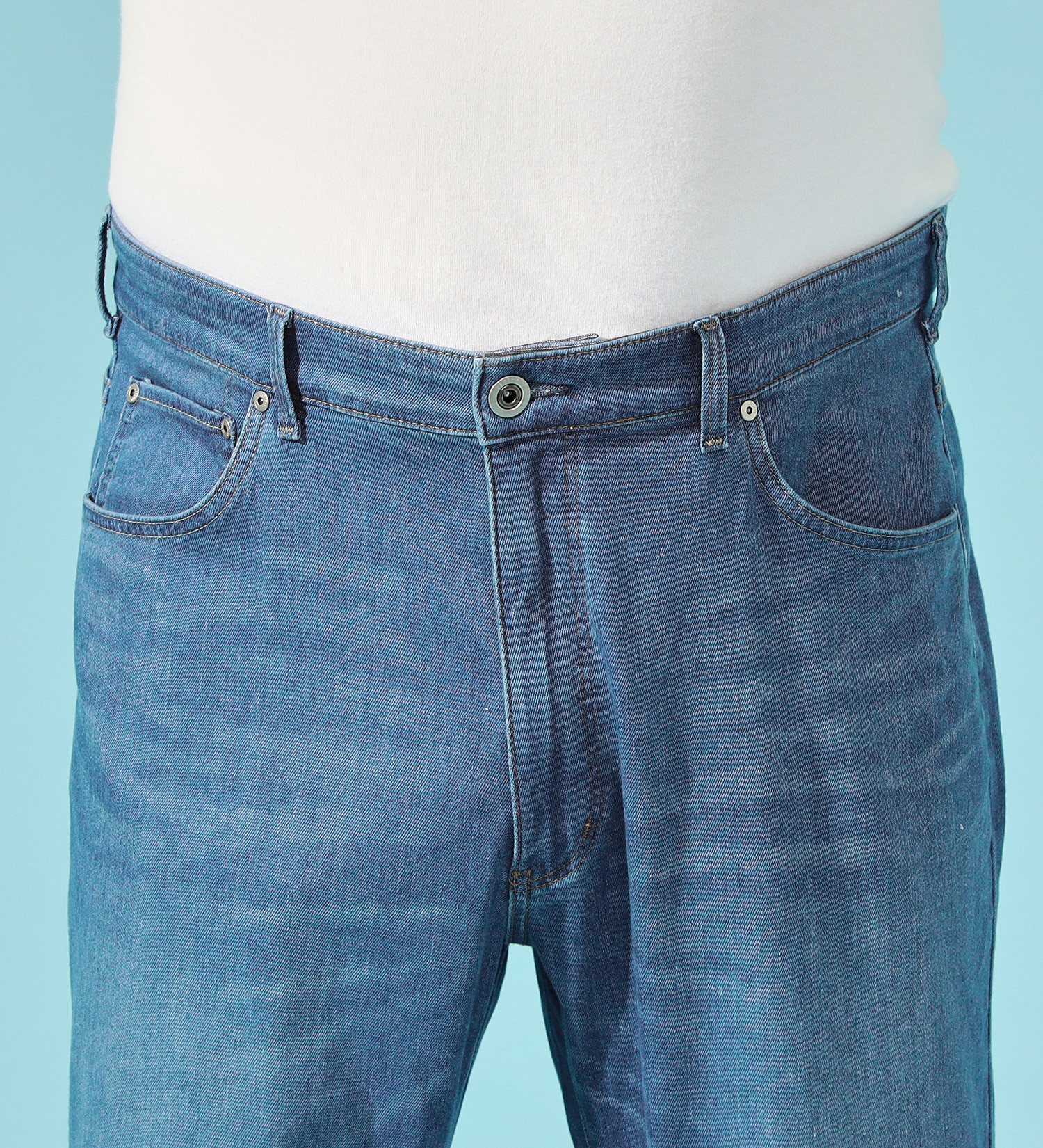 EDWIN(エドウイン)の【FINAL SALE】【大きいサイズ】【涼】ジャージーズ COOL レギュラーストレートパンツ 麻 【ドライタッチ/吸汗速乾】|パンツ/パンツ/メンズ|淡色ブルー