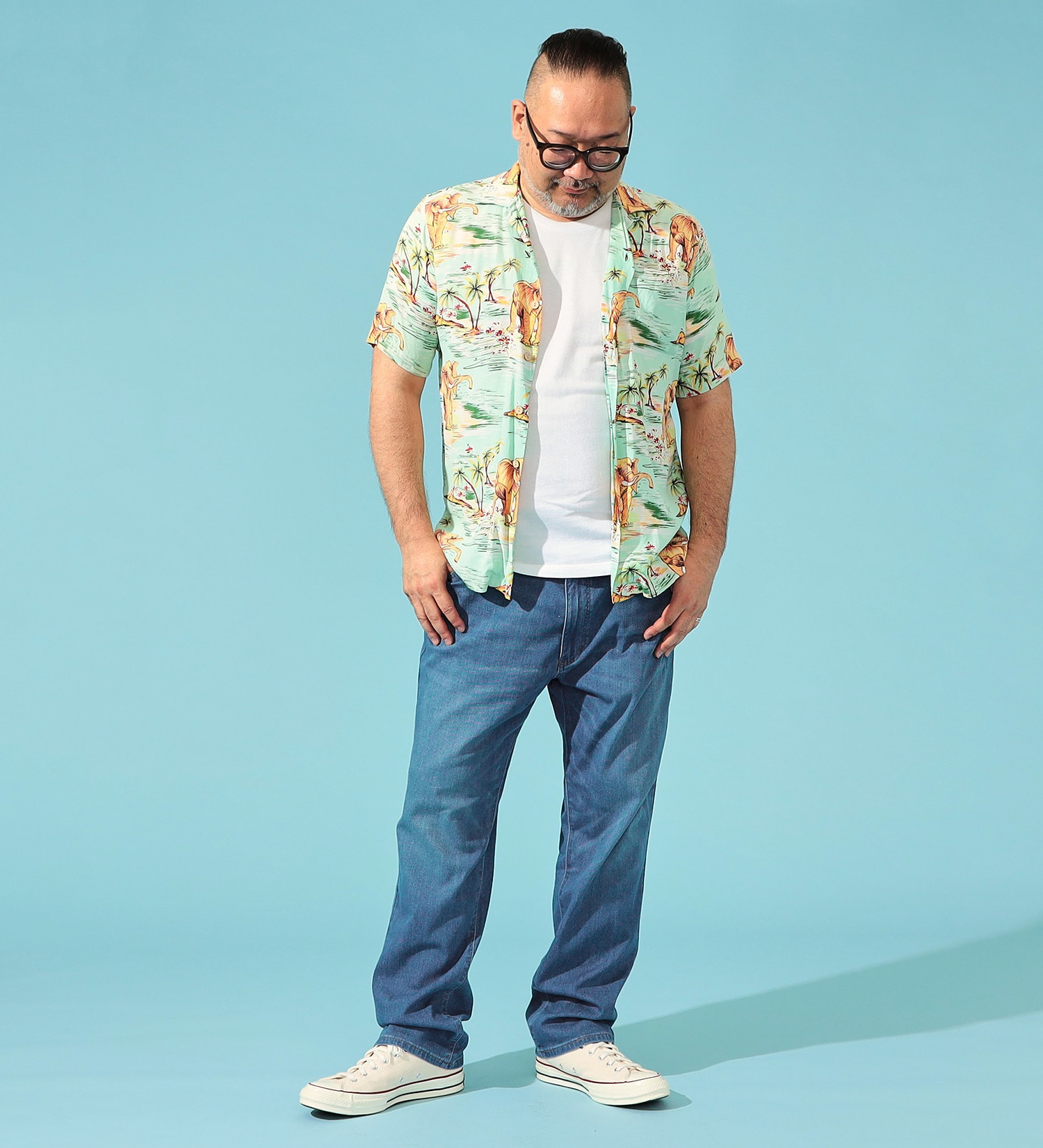 EDWIN(エドウイン)の【FINAL SALE】【大きいサイズ】【涼】ジャージーズ COOL レギュラーストレートパンツ 麻 【ドライタッチ/吸汗速乾】|パンツ/パンツ/メンズ|淡色ブルー