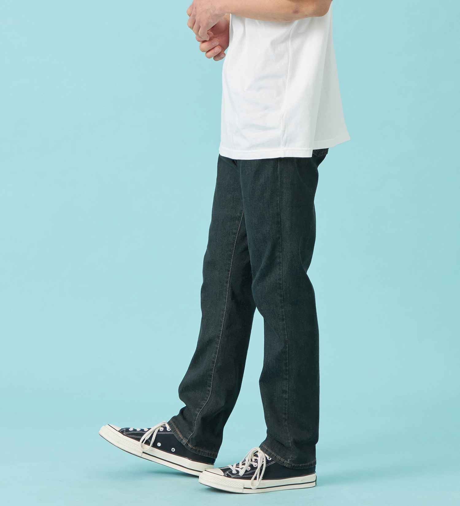 EDWIN(エドウイン)の【予約P】【大きいサイズ】【涼】ジャージーズ COOL ストレート ジーンズ デニムパンツ ストレッチ 麻 ドライタッチ|パンツ/デニム / ジーンズパンツ/メンズ|中色ブルー