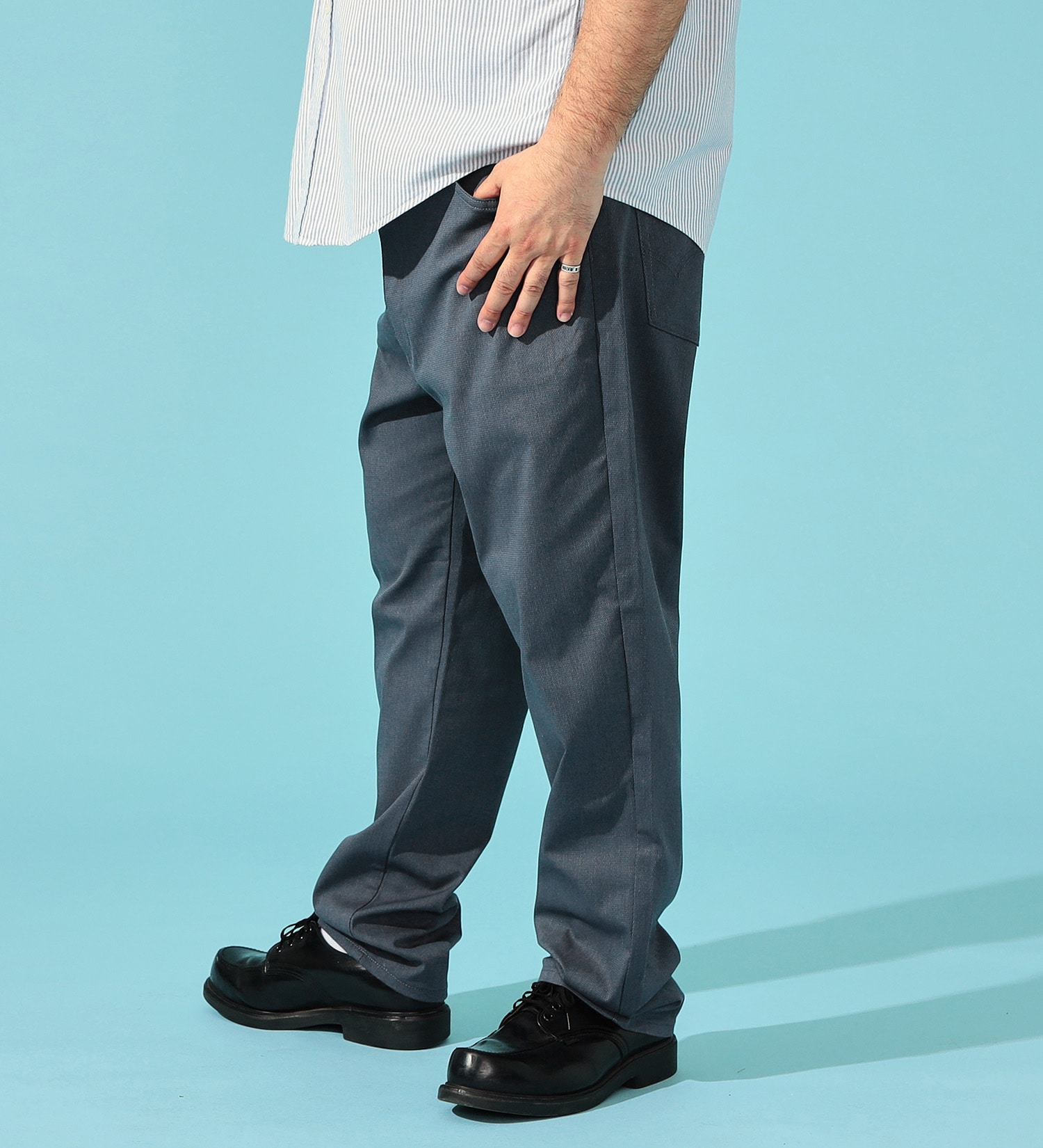 EDWIN(エドウイン)の【FINAL SALE】【大きいサイズ】【涼】ジャージーズ COOL レギュラーストレートパンツ カラー トリプルポイント 【ドライタッチ/吸汗速乾】|パンツ/パンツ/メンズ|ブルーグレー