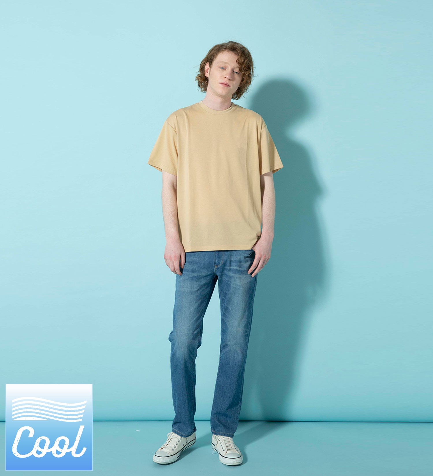 EDWIN(エドウイン)の【サマーセール】ジャージーズ COOL レギュラーストレートパンツ(MOTION DENIM)|パンツ/デニムパンツ/メンズ|中色ブルー
