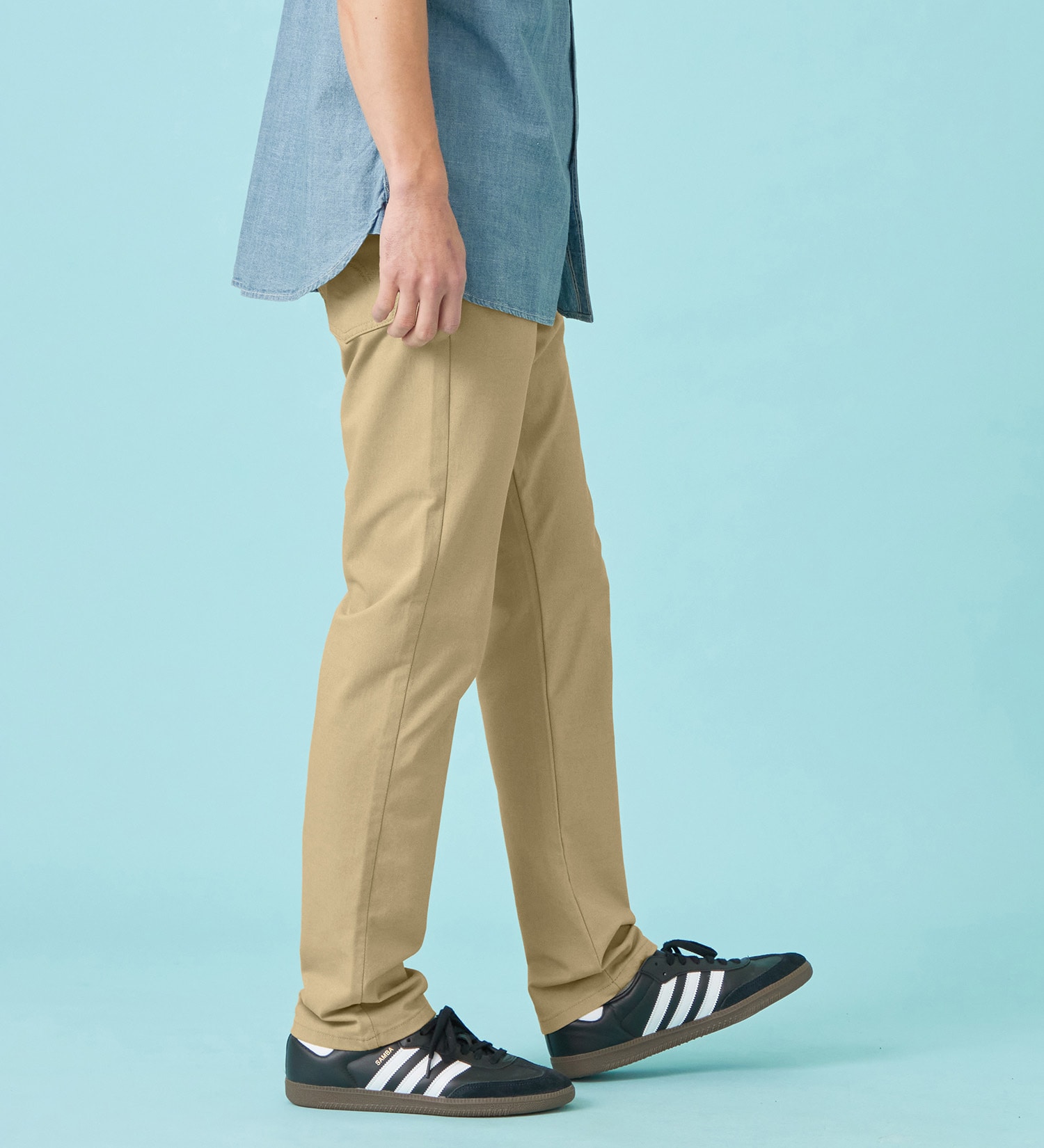 EDWIN(エドウイン)の【予約P】【涼】ジャージーズ COOL ストレート ジーンズ デニムパンツ ストレッチ ドライタッチ|パンツ/デニム / ジーンズパンツ/メンズ|ベージュ