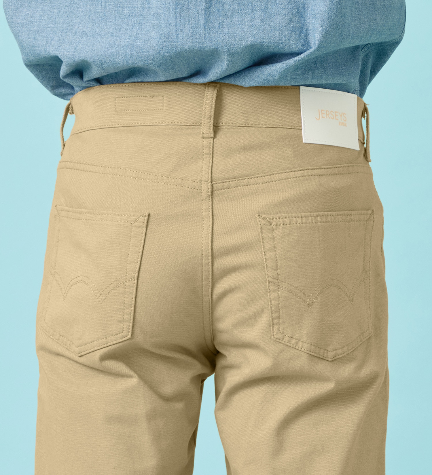 EDWIN(エドウイン)の【予約P】【涼】ジャージーズ COOL ストレート ジーンズ デニムパンツ ストレッチ ドライタッチ|パンツ/デニム / ジーンズパンツ/メンズ|ベージュ