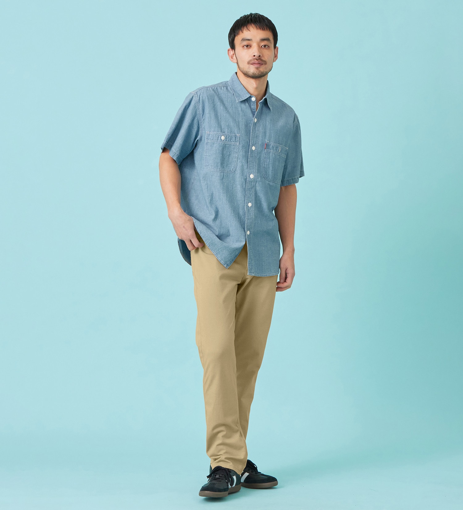 EDWIN(エドウイン)の【予約P】【涼】ジャージーズ COOL ストレート ジーンズ デニムパンツ ストレッチ ドライタッチ|パンツ/デニム / ジーンズパンツ/メンズ|ベージュ