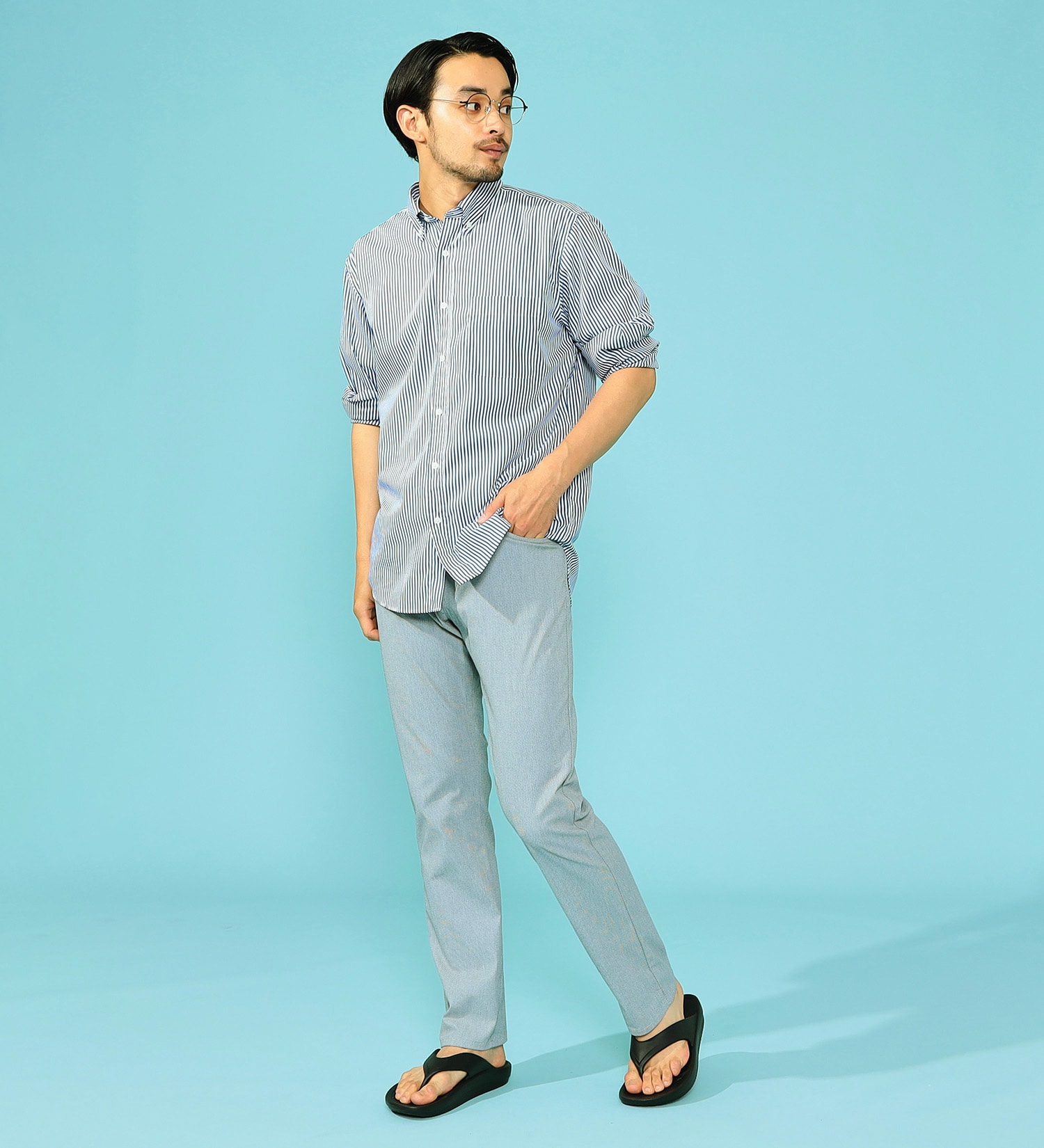 EDWIN(エドウイン)の【TIME SALE】【涼】ジャージーズ COOL レギュラーストレートパンツ カラー トリプルポイント 【梅雨対策/ドライタッチ/吸汗速乾】|パンツ/パンツ/メンズ|グレー