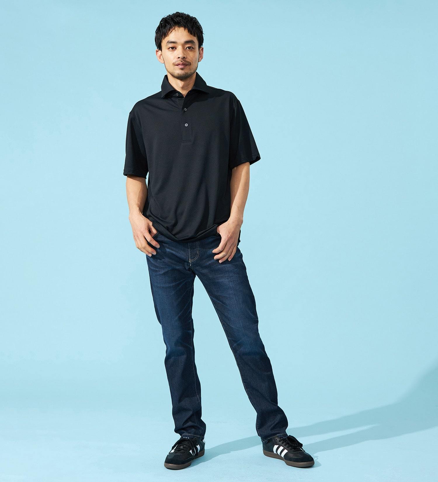 EDWIN(エドウイン)の【カート割対象】【涼】ジャージーズ COOL ストレート ジーンズ デニムパンツ ストレッチ 麻 ドライタッチ|パンツ/デニム / ジーンズパンツ/メンズ|濃色ブルー
