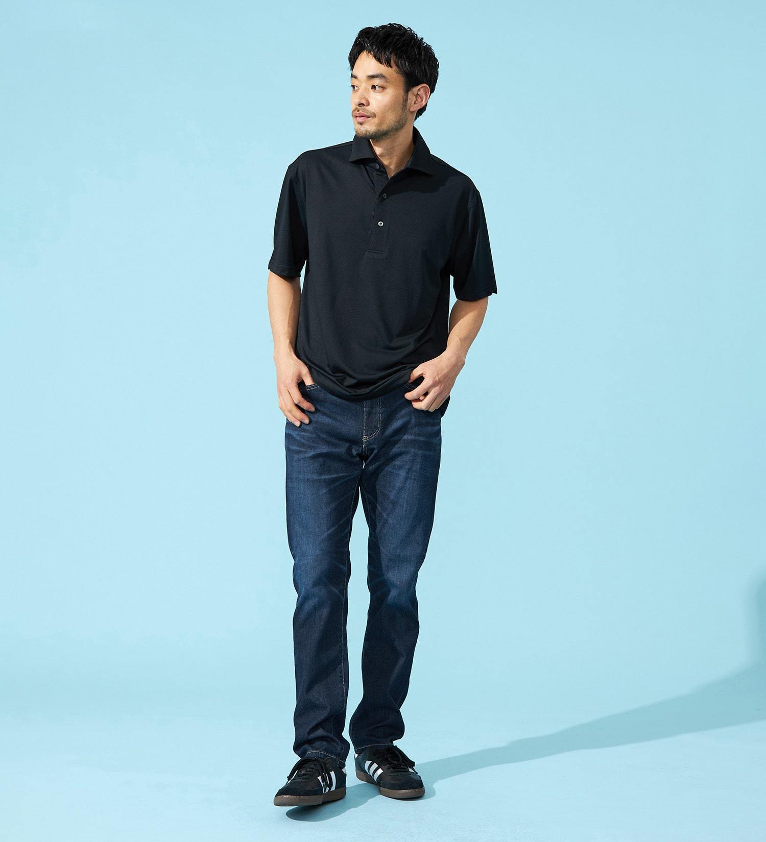 EDWIN(エドウイン)の【カート割対象】【涼】ジャージーズ COOL ストレート ジーンズ デニムパンツ ストレッチ 麻 ドライタッチ|パンツ/デニム / ジーンズパンツ/メンズ|濃色ブルー
