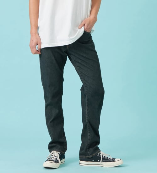 EDWIN(エドウイン)の【予約P】【涼】ジャージーズ COOL ストレート ジーンズ デニムパンツ ストレッチ ドライタッチ|パンツ/デニム/メンズ|中色ブルー