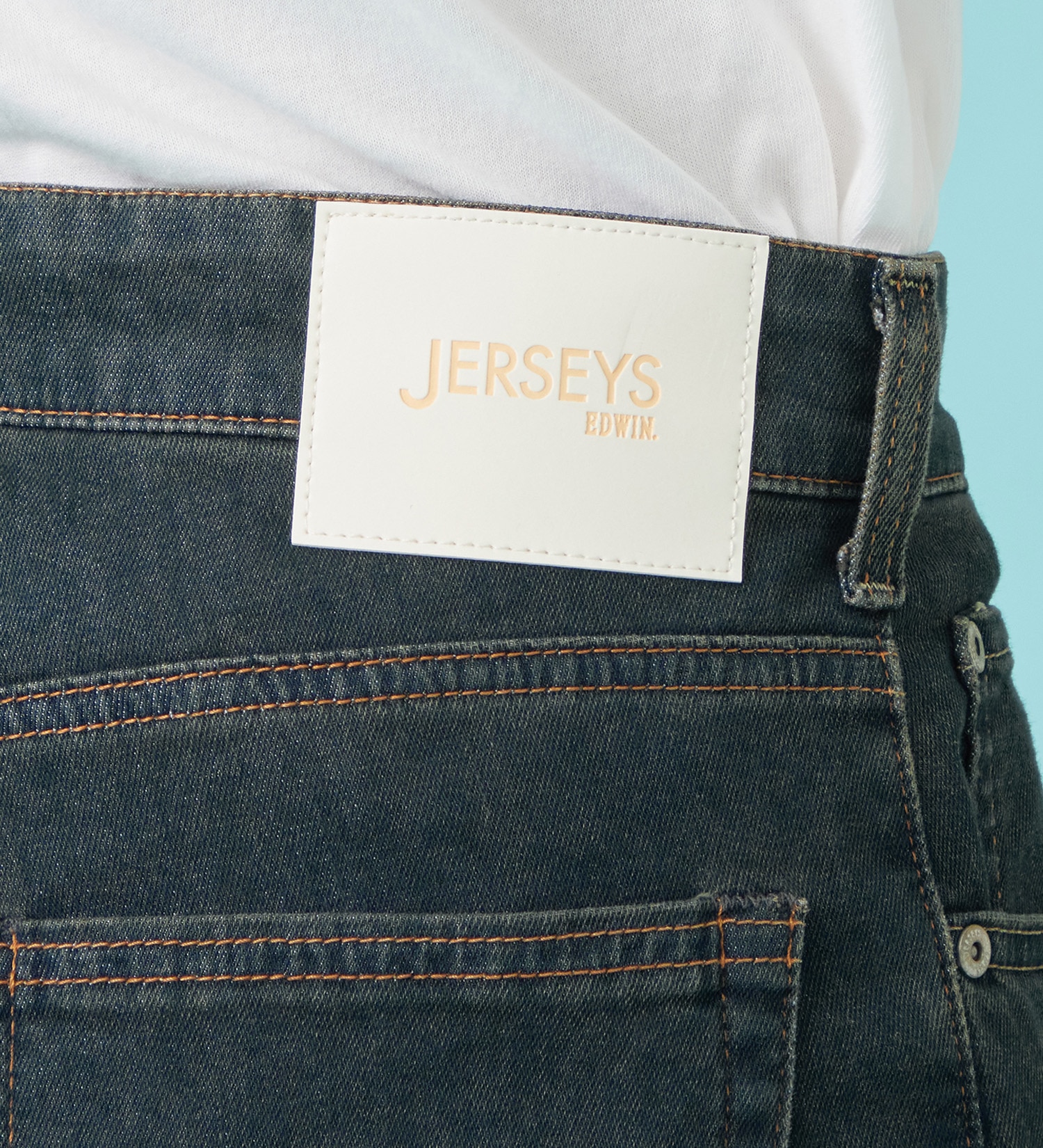 EDWIN(エドウイン)の【予約P】【涼】ジャージーズ COOL ストレート ジーンズ デニムパンツ ストレッチ ドライタッチ|パンツ/デニム / ジーンズパンツ/メンズ|中色ブルー