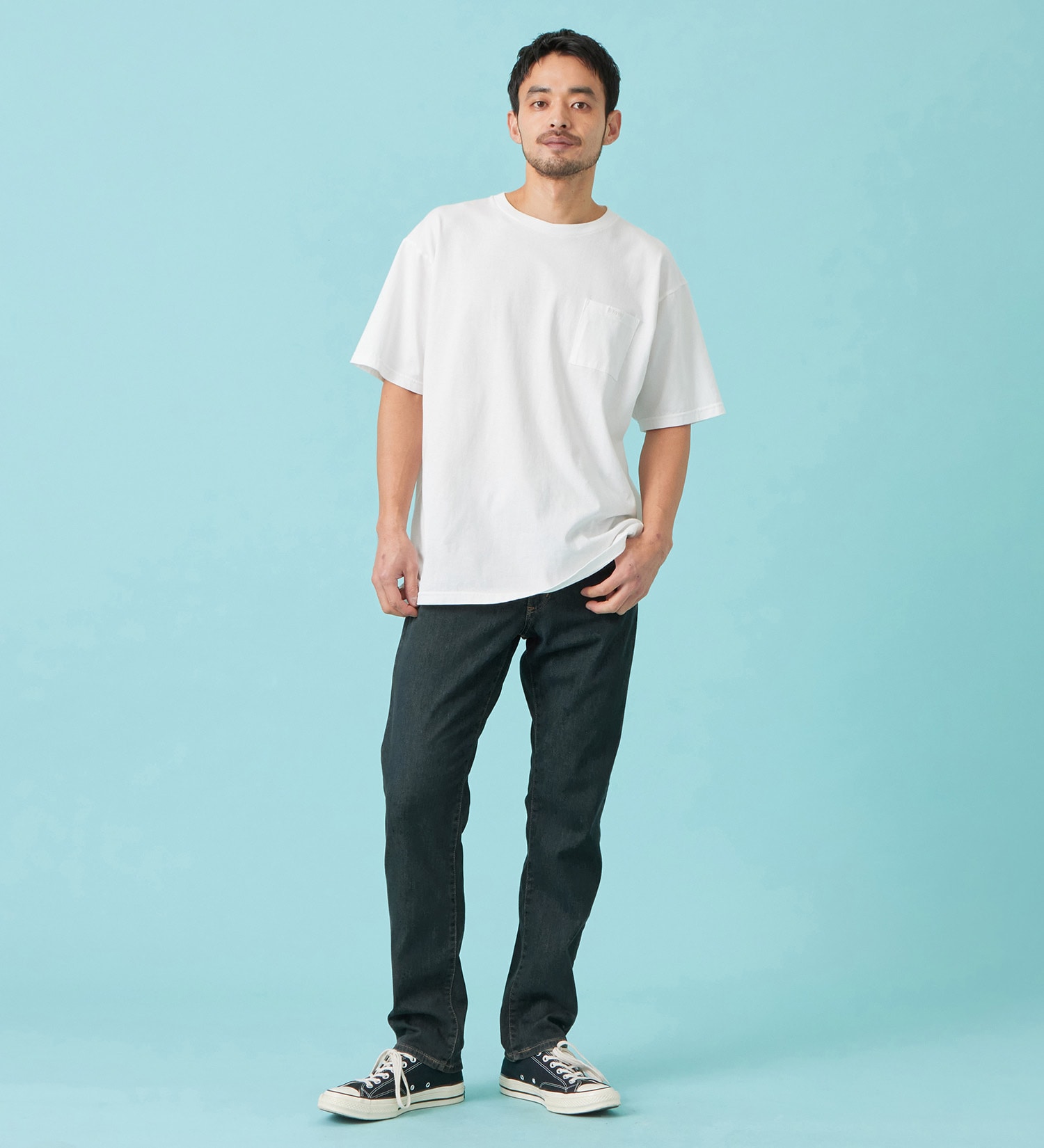 EDWIN(エドウイン)の【予約P】【涼】ジャージーズ COOL ストレート ジーンズ デニムパンツ ストレッチ ドライタッチ|パンツ/デニム / ジーンズパンツ/メンズ|中色ブルー