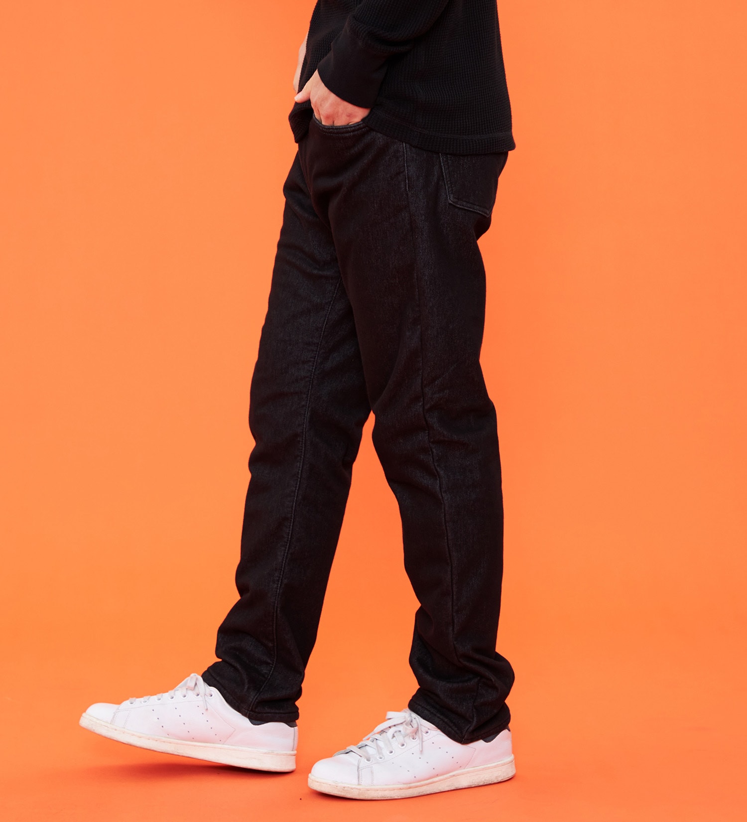 EDWIN(エドウイン)の【予約P】【冬用】WILD FIRE ジャージーズ DEAD AIR デニムパンツ ジーンズ 暖パンツ ストレッチ 裏起毛 防風【暖】|パンツ/パンツ/メンズ|ブラックデニム