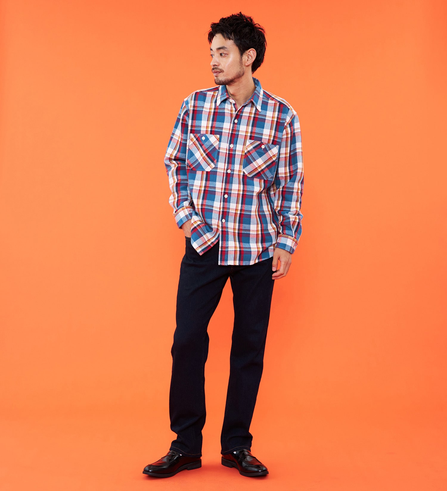 EDWIN(エドウイン)の【予約P】【大きいサイズ】【冬用】WILD FIRE ジャージーズ デニムパンツ ジーンズ 暖パンツ ストレッチ 裏起毛【暖】|パンツ/デニム / ジーンズパンツ/メンズ|インディゴブルー