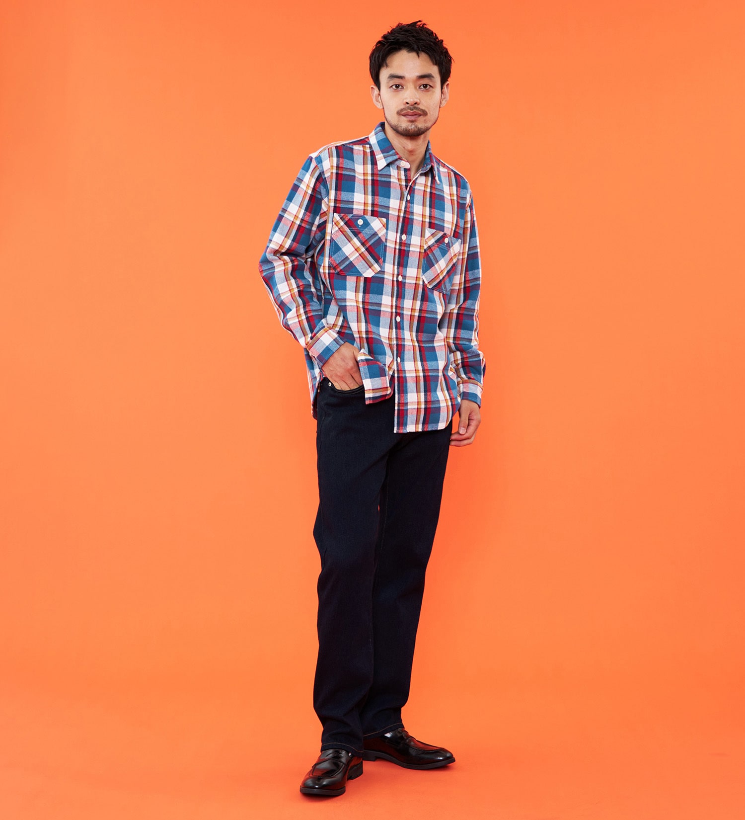 EDWIN(エドウイン)の【予約P】【大きいサイズ】【冬用】WILD FIRE ジャージーズ デニムパンツ ジーンズ 暖パンツ ストレッチ 裏起毛【暖】|パンツ/デニム / ジーンズパンツ/メンズ|インディゴブルー