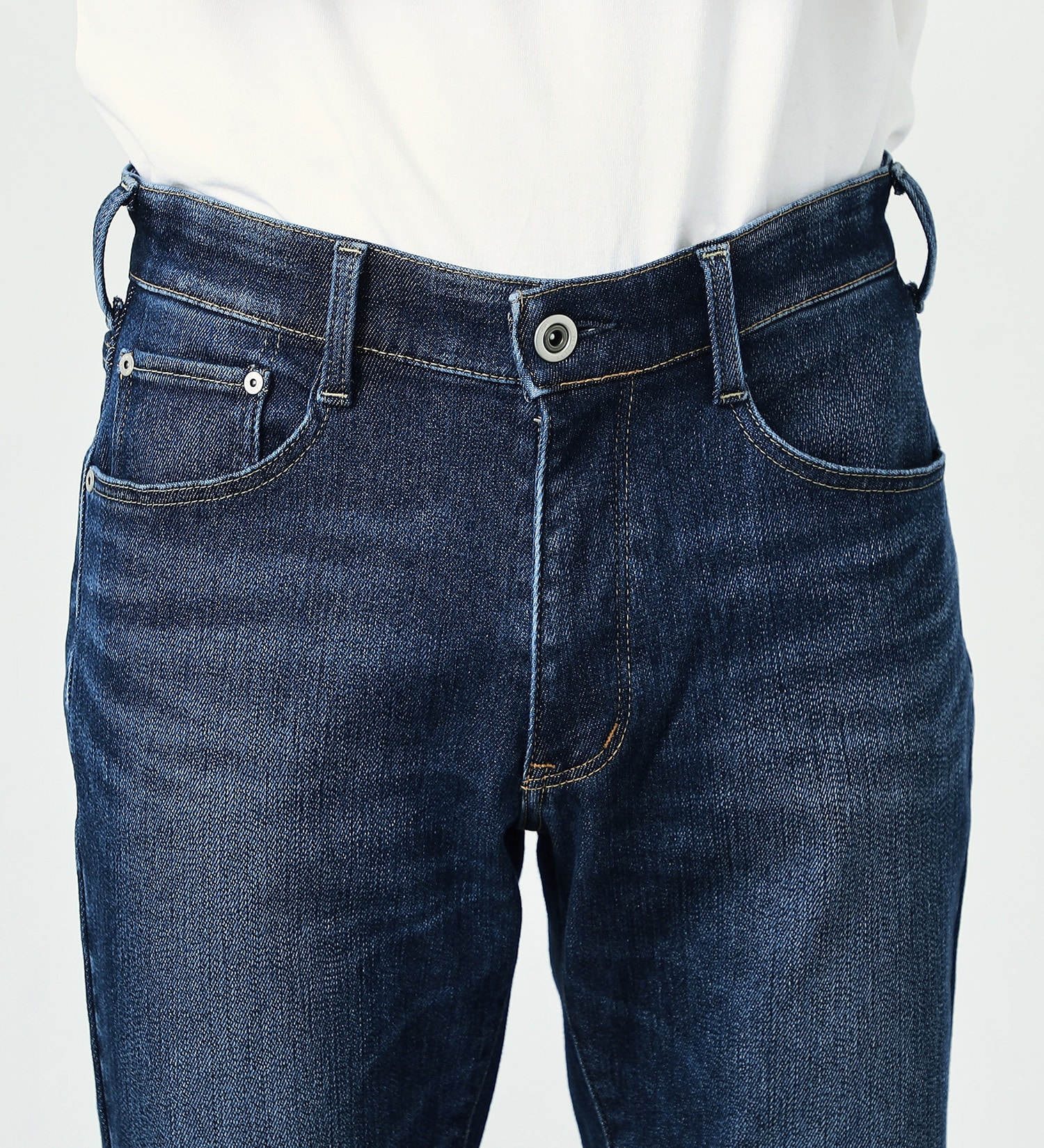 EDWIN(エドウイン)の【先行SALE】裏起毛ジャージーズ レギュラーストレートパンツ WILD FIRE モーションフィットストレッチデニム【暖】|パンツ/デニムパンツ/メンズ|濃色ブルー