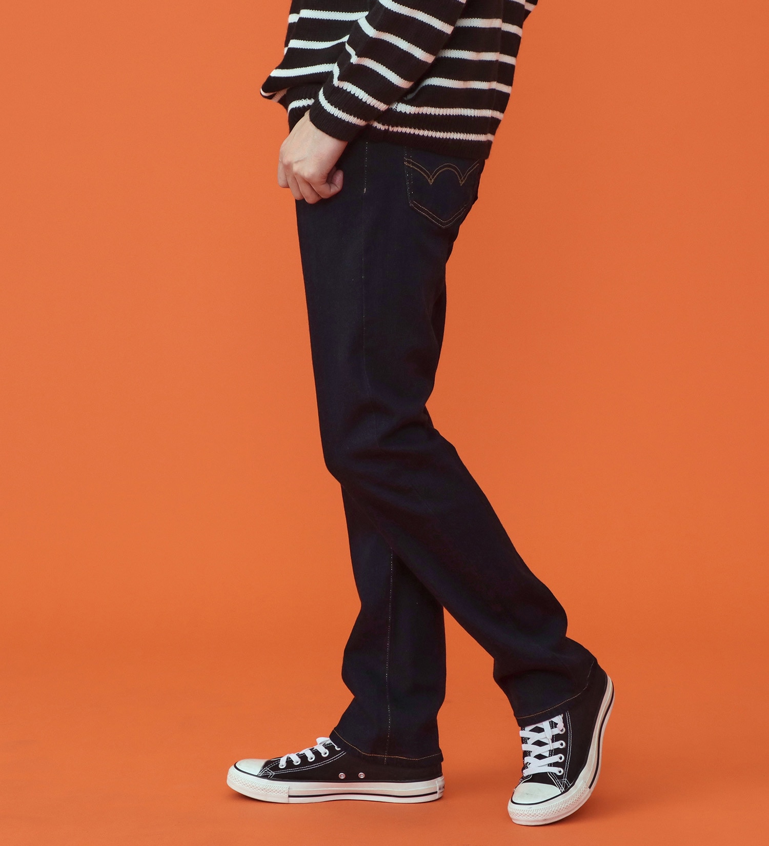 EDWIN(エドウイン)の【予約P】WILDFIRE ジャージーズレギュラーストレートデニムパンツ【暖/冬用】|パンツ/パンツ/メンズ|インディゴブルー