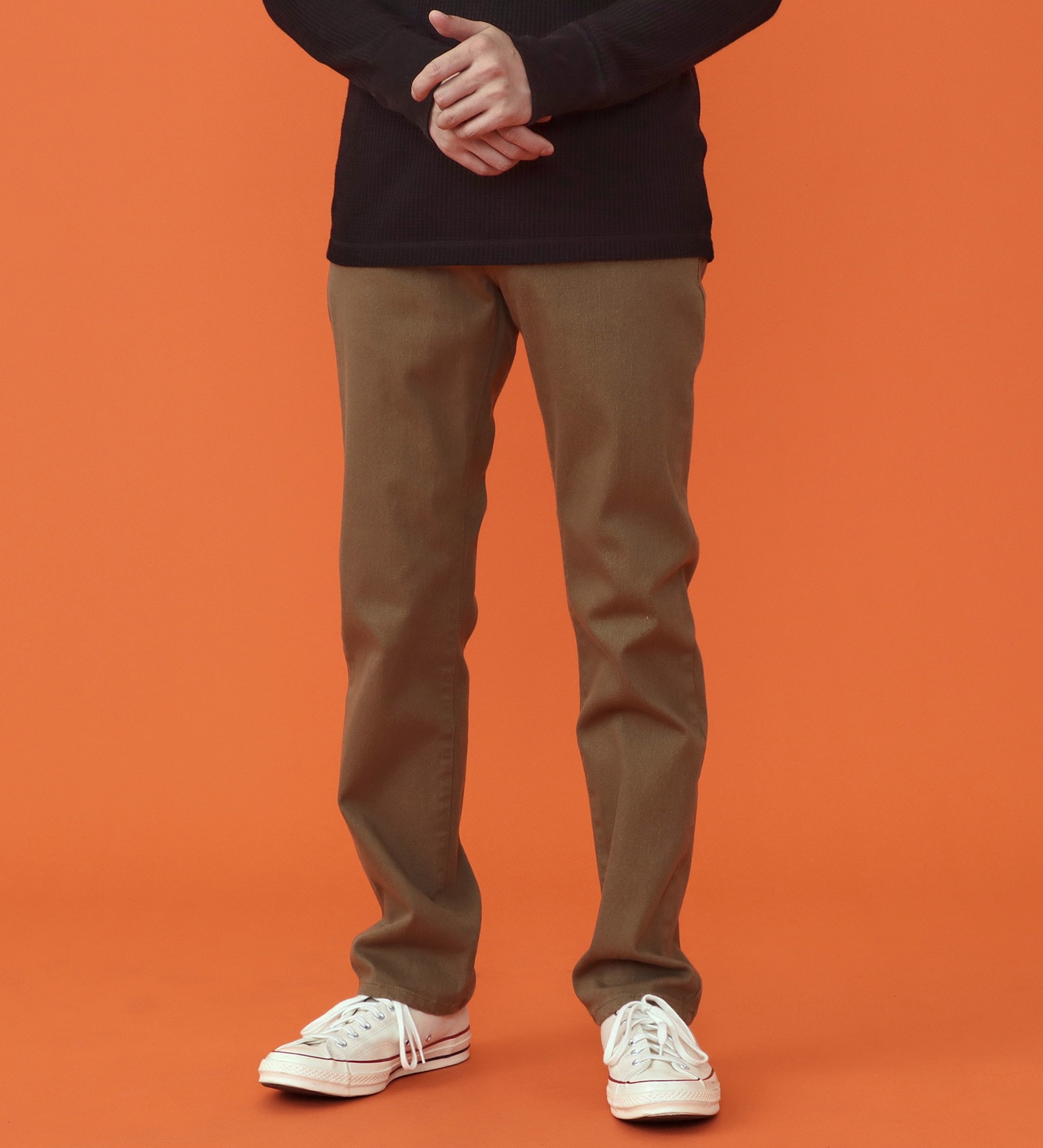 EDWIN(エドウイン)の【予約P】WILDFIRE ジャージーズレギュラーストレートデニムパンツ【暖/冬用】|パンツ/パンツ/メンズ|カーキ