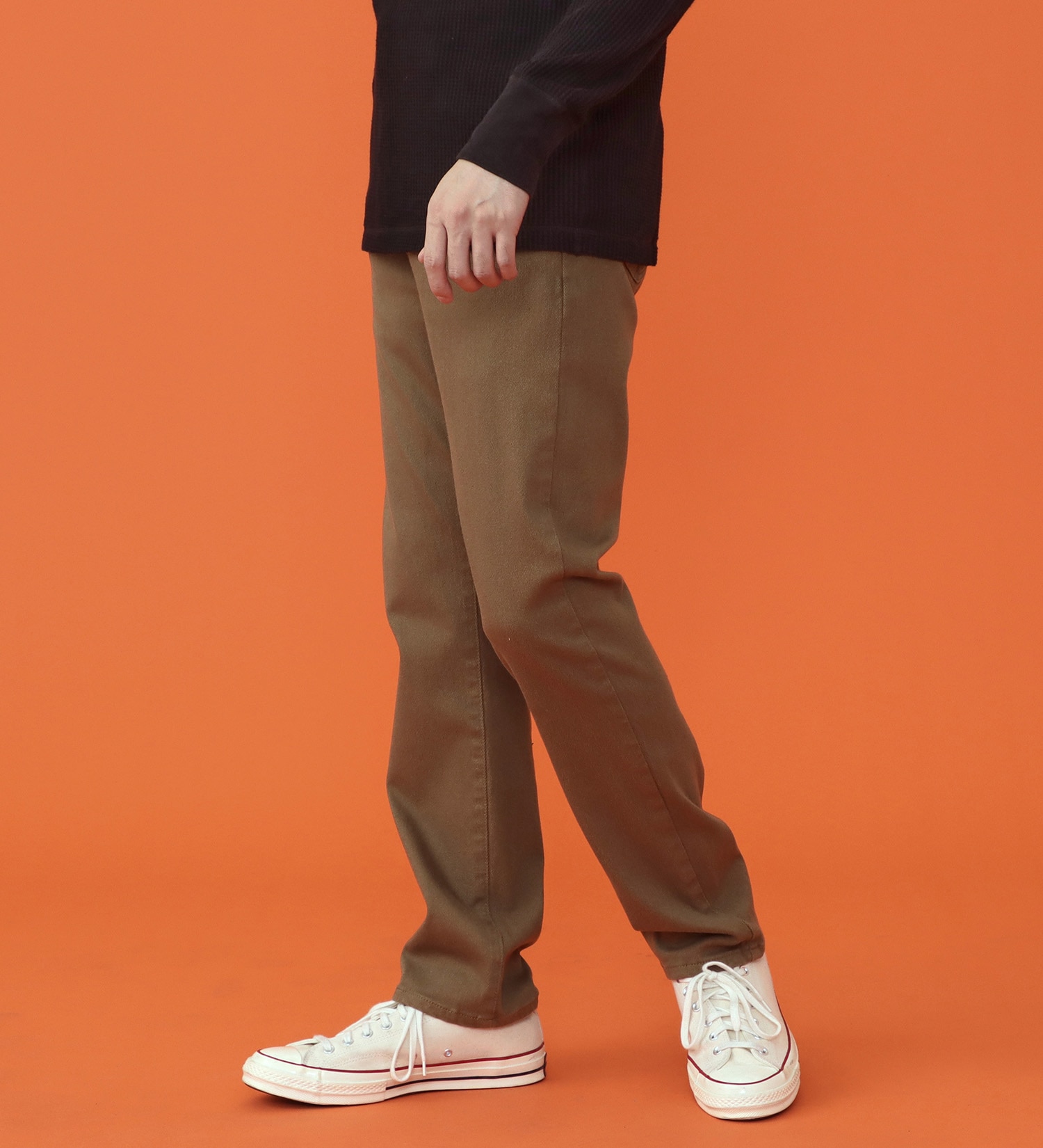 EDWIN(エドウイン)の【予約P】WILDFIRE ジャージーズレギュラーストレートデニムパンツ【暖/冬用】|パンツ/パンツ/メンズ|カーキ