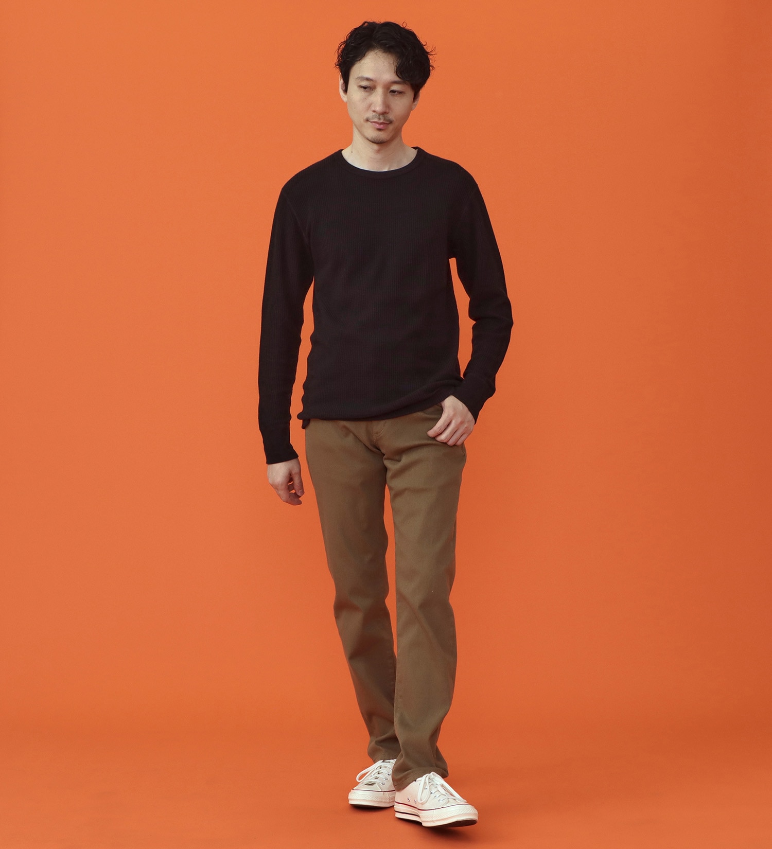 EDWIN(エドウイン)の【予約P】WILDFIRE ジャージーズレギュラーストレートデニムパンツ【暖/冬用】|パンツ/パンツ/メンズ|カーキ