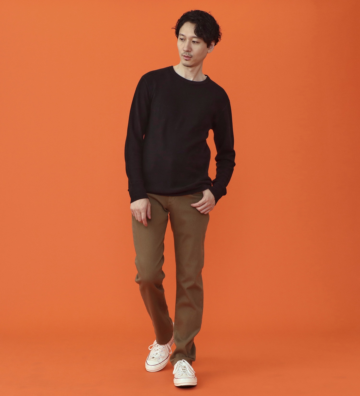 EDWIN(エドウイン)の【予約P】WILDFIRE ジャージーズレギュラーストレートデニムパンツ【暖/冬用】|パンツ/パンツ/メンズ|カーキ