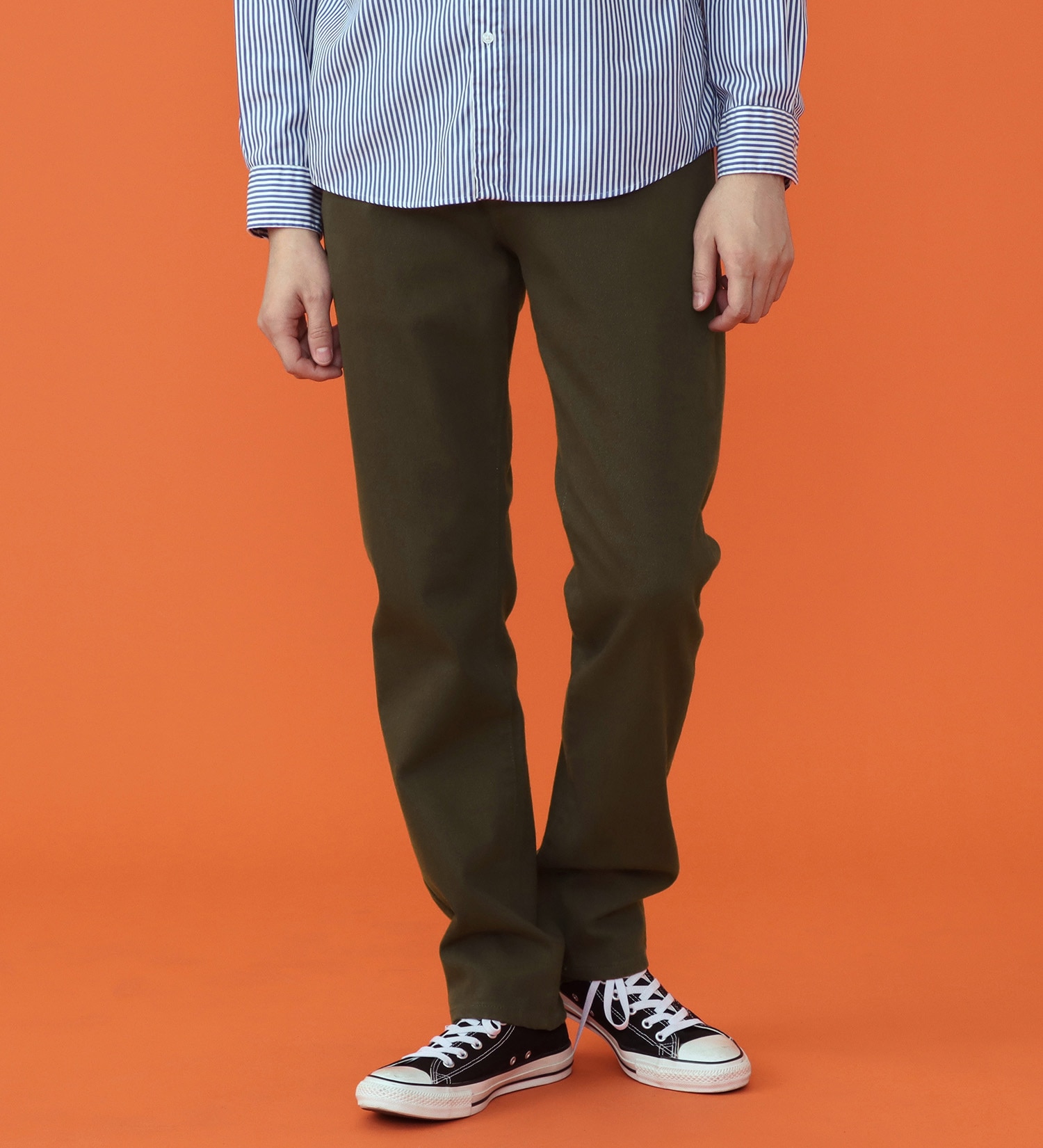 EDWIN(エドウイン)の【予約P】WILDFIRE ジャージーズレギュラーストレートデニムパンツ【暖/冬用】|パンツ/パンツ/メンズ|オリーブ