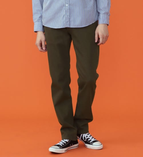 EDWIN(エドウイン)の【予約P】WILDFIRE ジャージーズレギュラーストレートデニムパンツ【暖/冬用】|パンツ/パンツ/メンズ|オリーブ