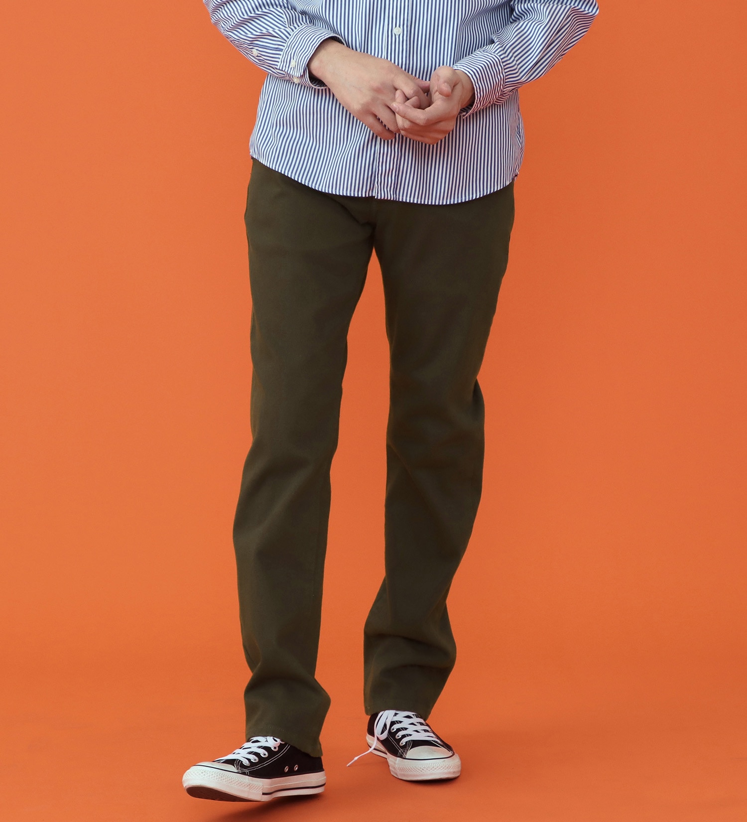 EDWIN(エドウイン)の【予約P】WILDFIRE ジャージーズレギュラーストレートデニムパンツ【暖/冬用】|パンツ/パンツ/メンズ|オリーブ