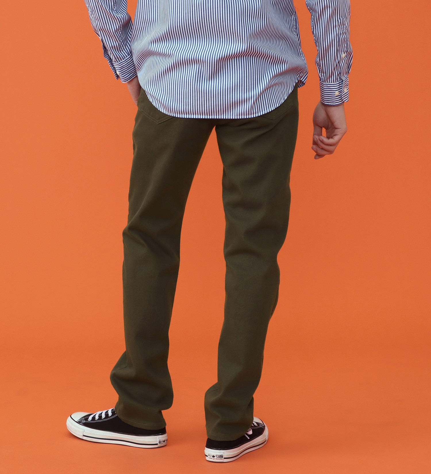 EDWIN(エドウイン)の【予約P】WILDFIRE ジャージーズレギュラーストレートデニムパンツ【暖/冬用】|パンツ/パンツ/メンズ|オリーブ