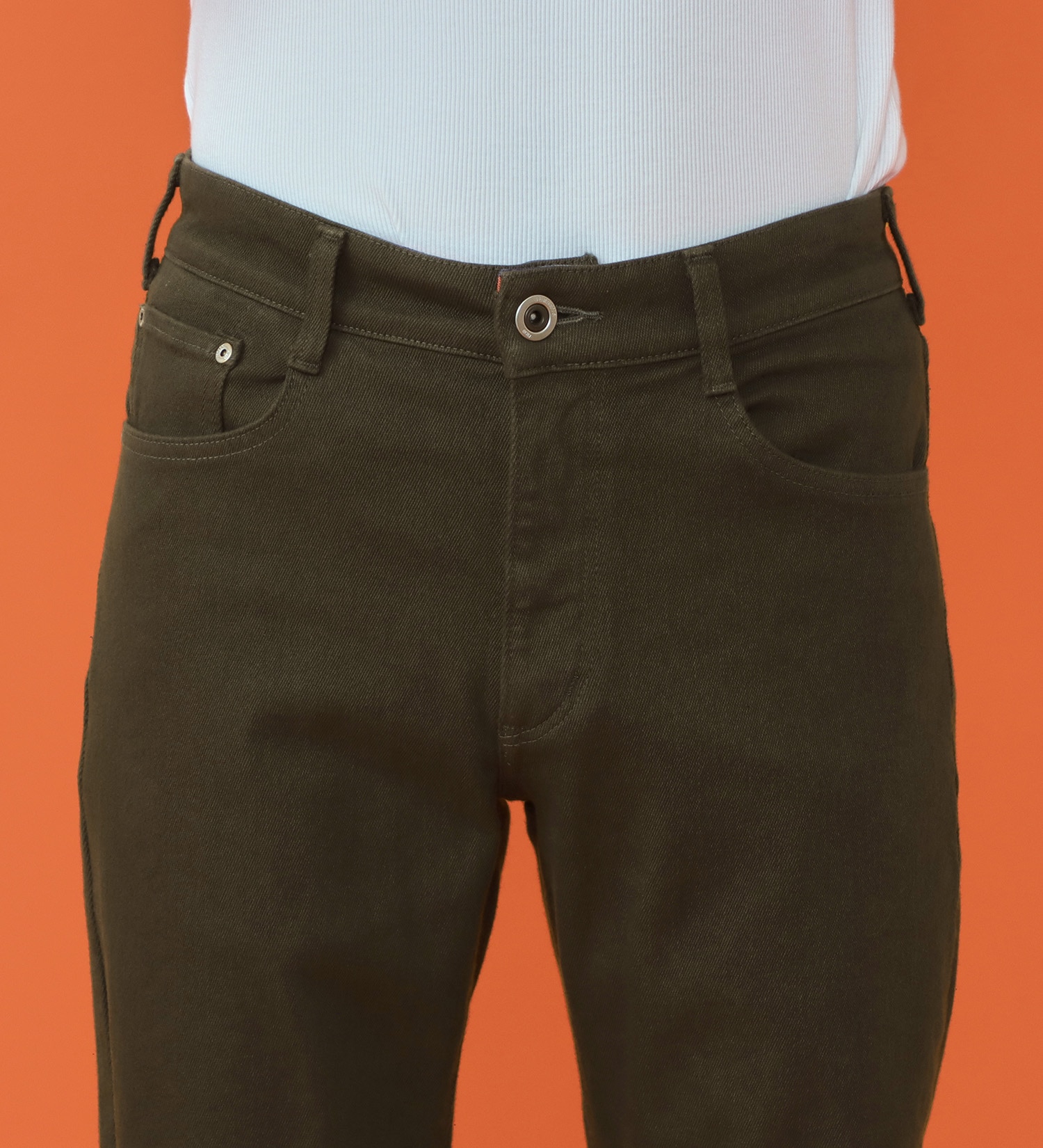 EDWIN(エドウイン)の【予約P】WILDFIRE ジャージーズレギュラーストレートデニムパンツ【暖/冬用】|パンツ/パンツ/メンズ|オリーブ