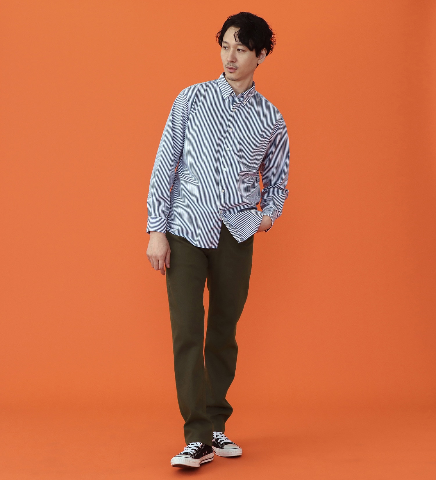EDWIN(エドウイン)の【予約P】WILDFIRE ジャージーズレギュラーストレートデニムパンツ【暖/冬用】|パンツ/パンツ/メンズ|オリーブ