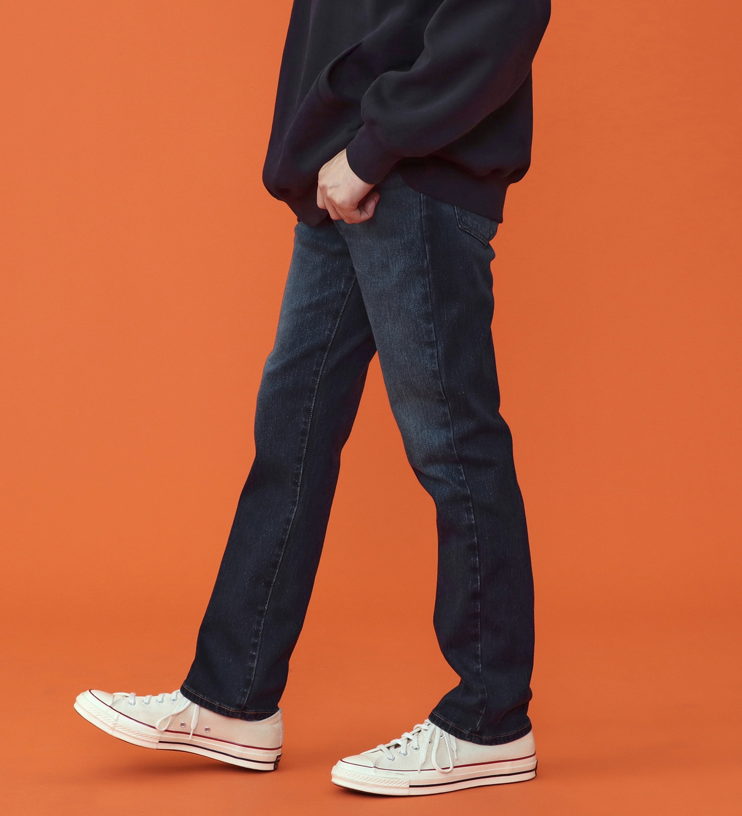 EDWIN(エドウイン)の【予約P】WILDFIRE ジャージーズレギュラーストレートデニムパンツ【暖/冬用】|パンツ/パンツ/メンズ|濃色ブルー