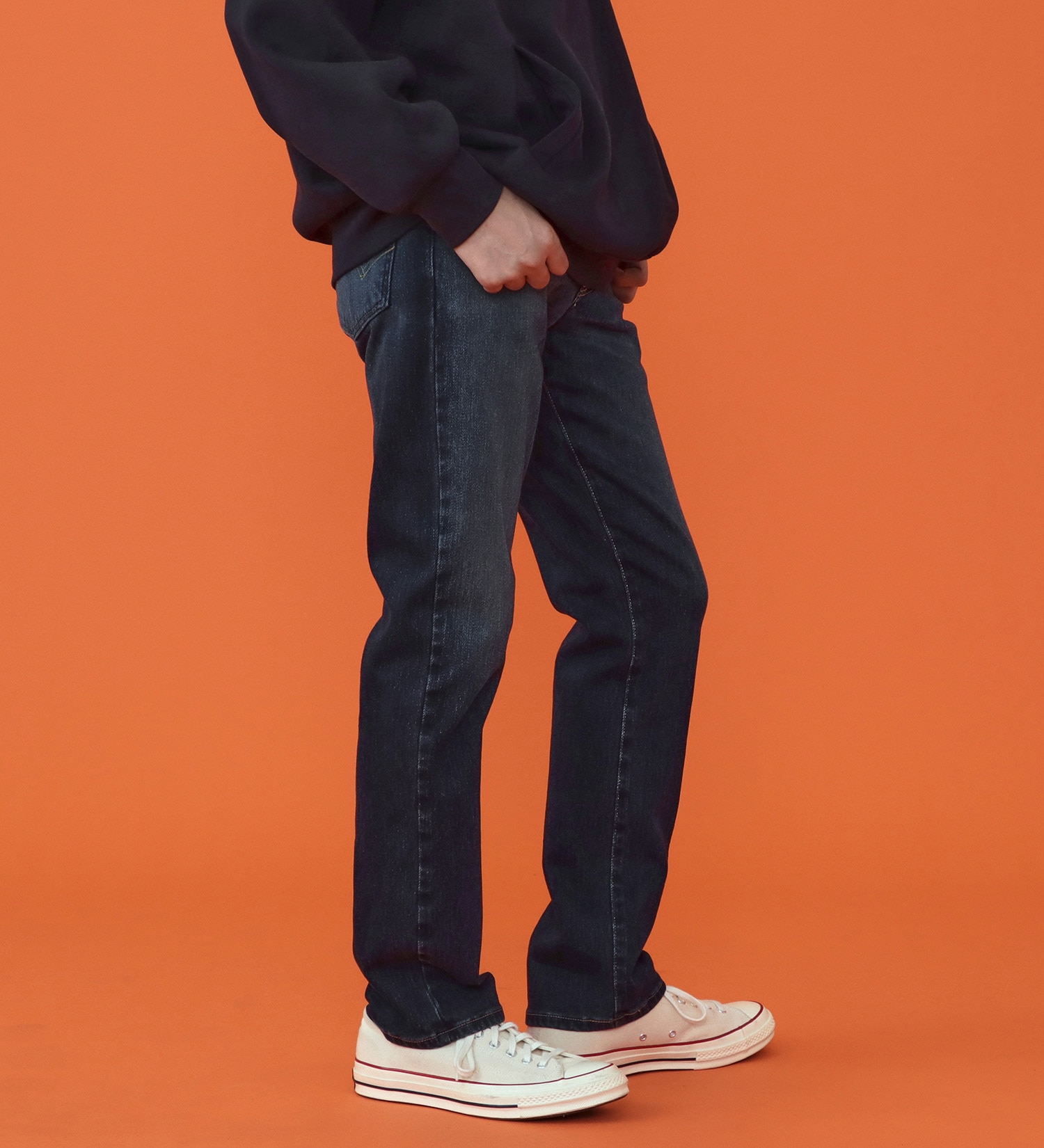 EDWIN(エドウイン)の【予約P】WILDFIRE ジャージーズレギュラーストレートデニムパンツ【暖/冬用】|パンツ/パンツ/メンズ|濃色ブルー